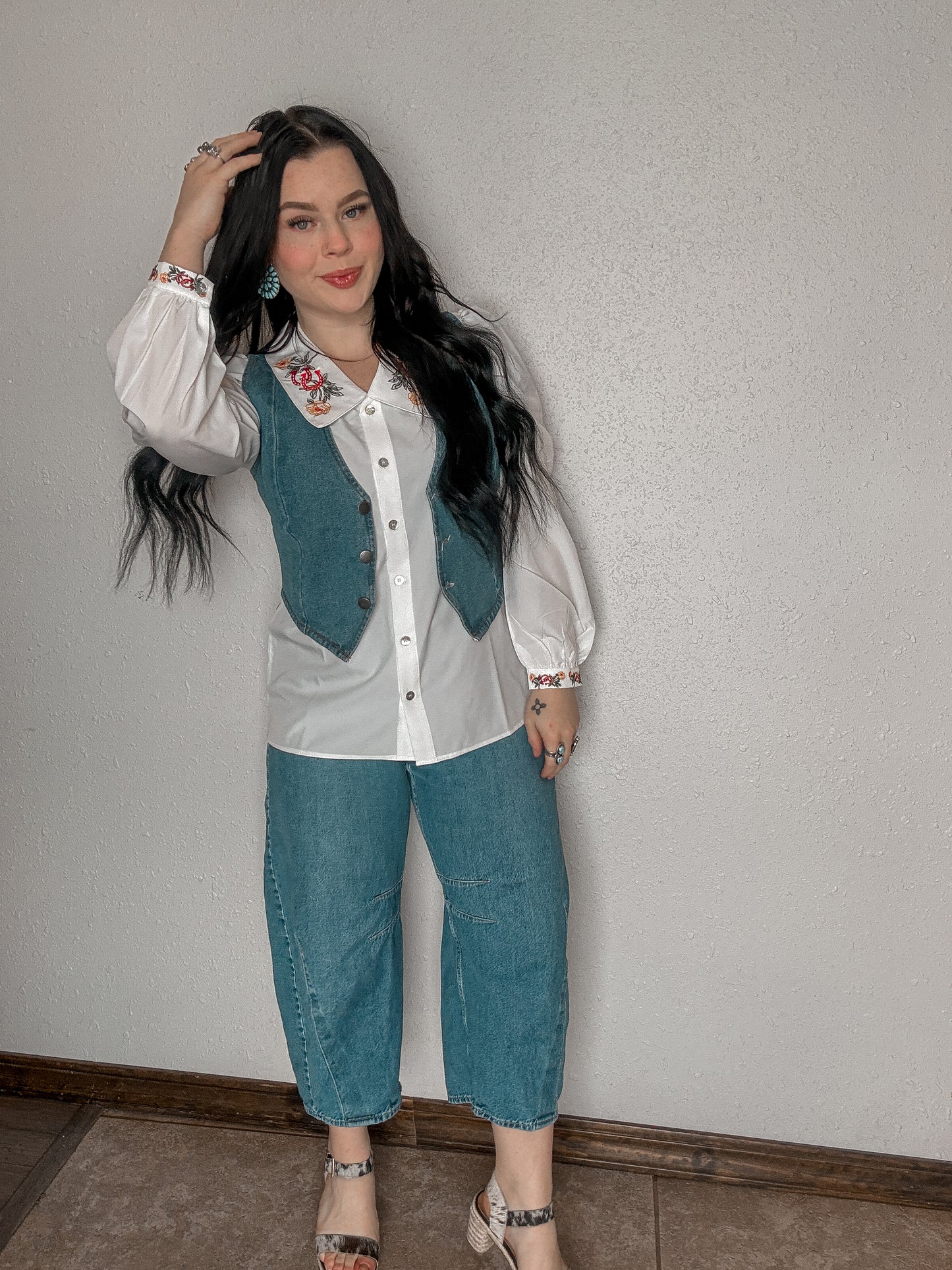 The Macy Embroidered Blouse