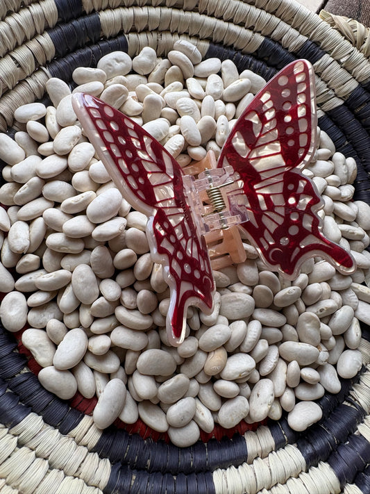 Brown Butterfly Clawclip