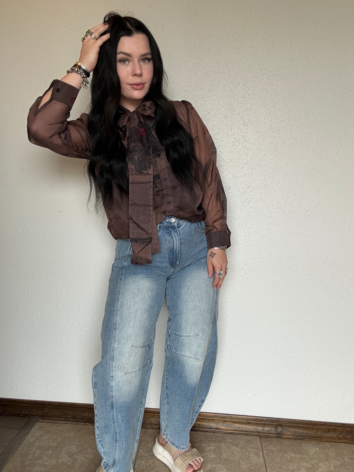 The Ranch Help Tie Blouse