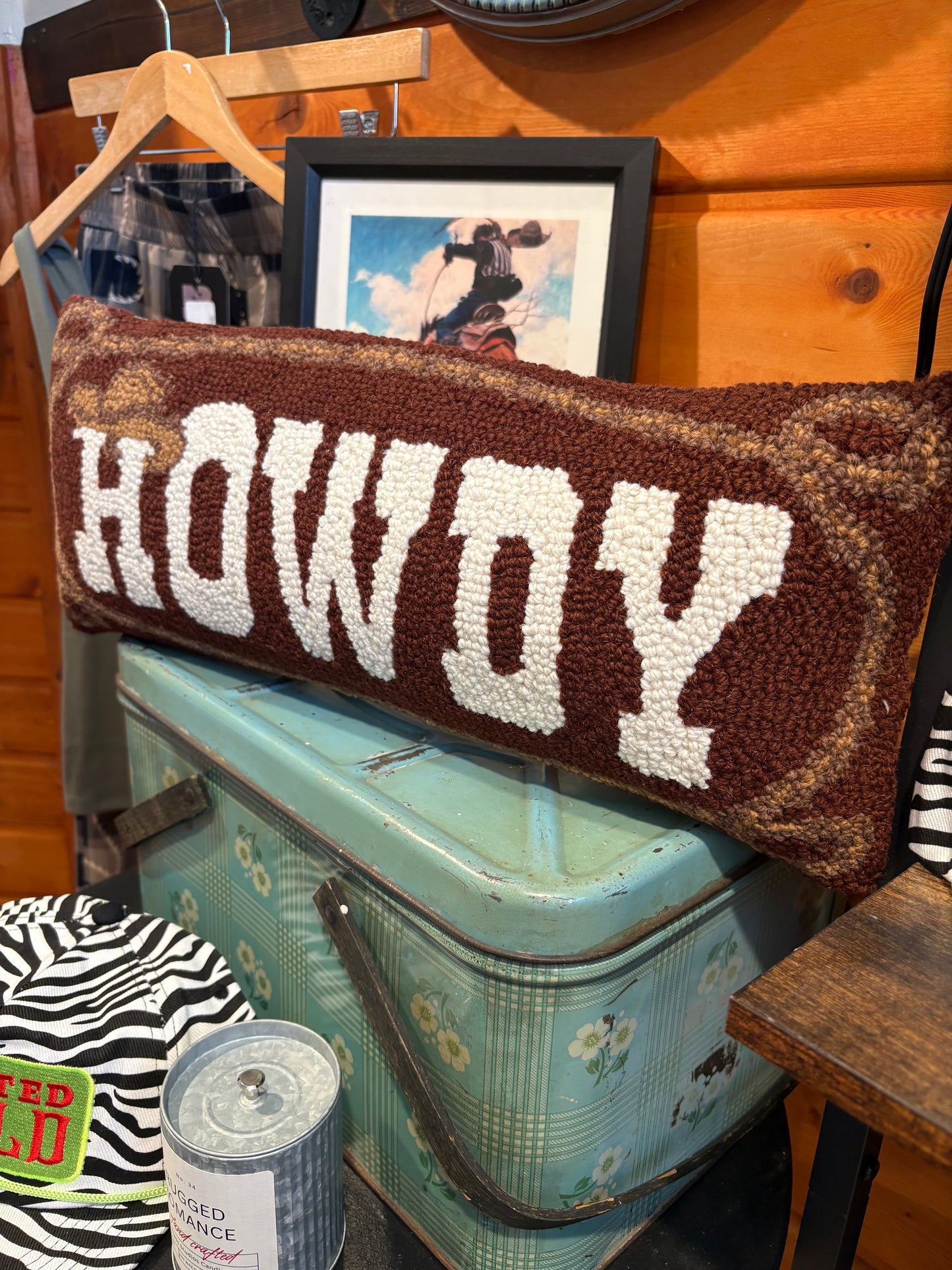 Howdy Wool Hook Pillow