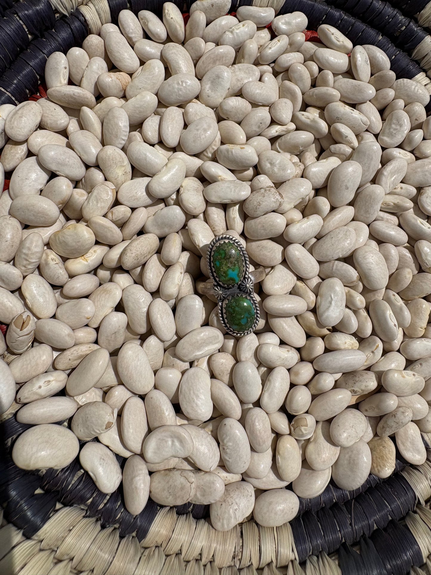 Green Sonoran Double Adjustable Ring