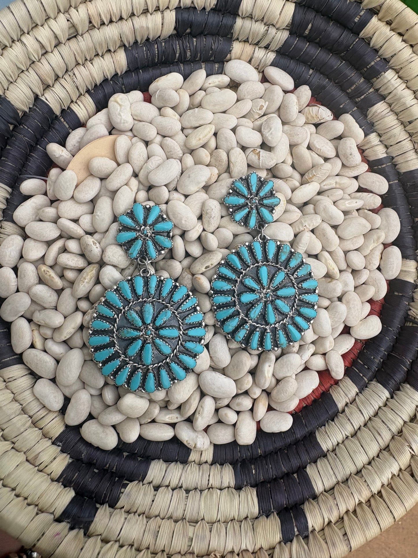 Large Native Made Cluster Dangles by Mary Benally