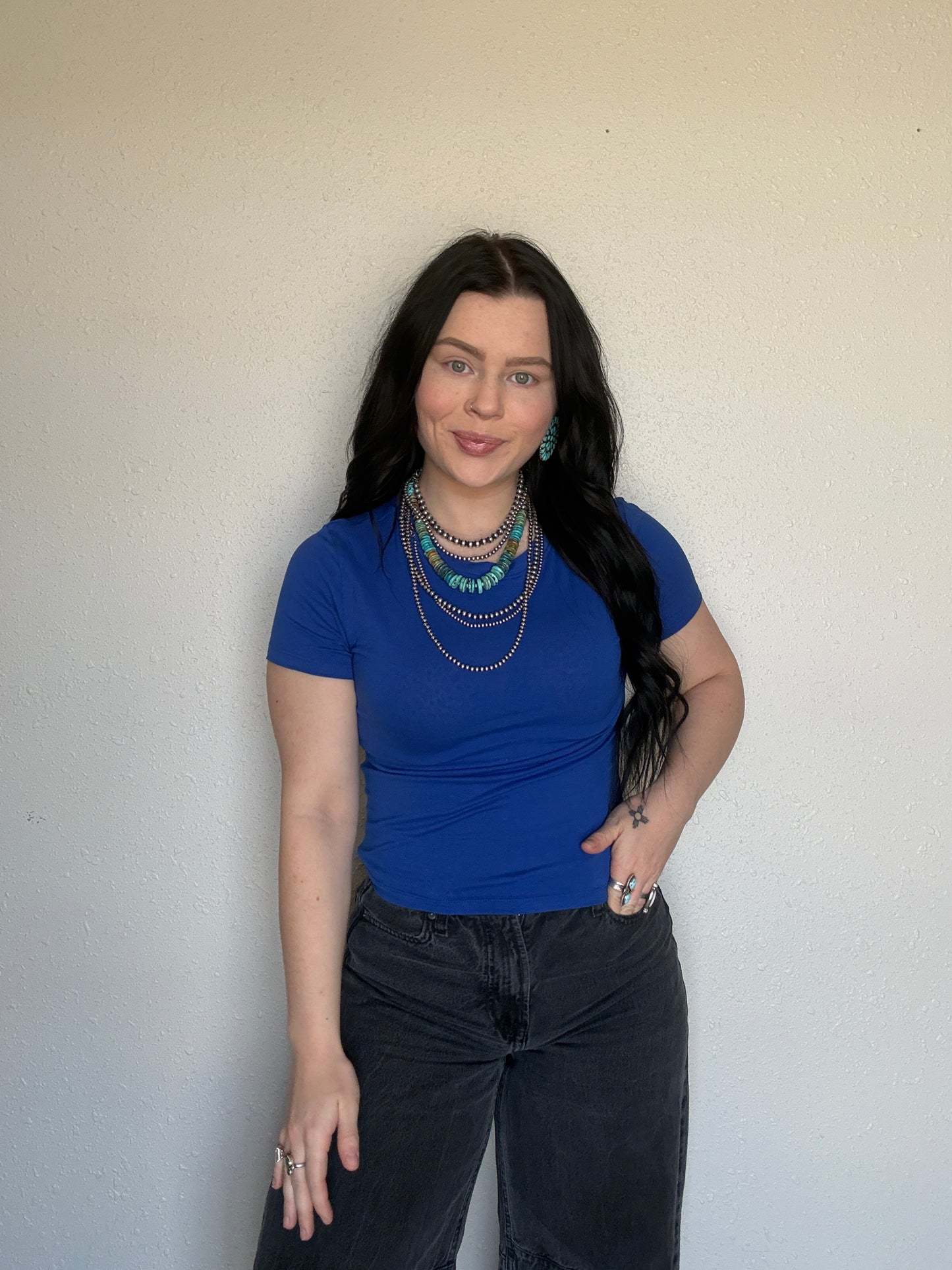 Cotton Basic Tee *Royal