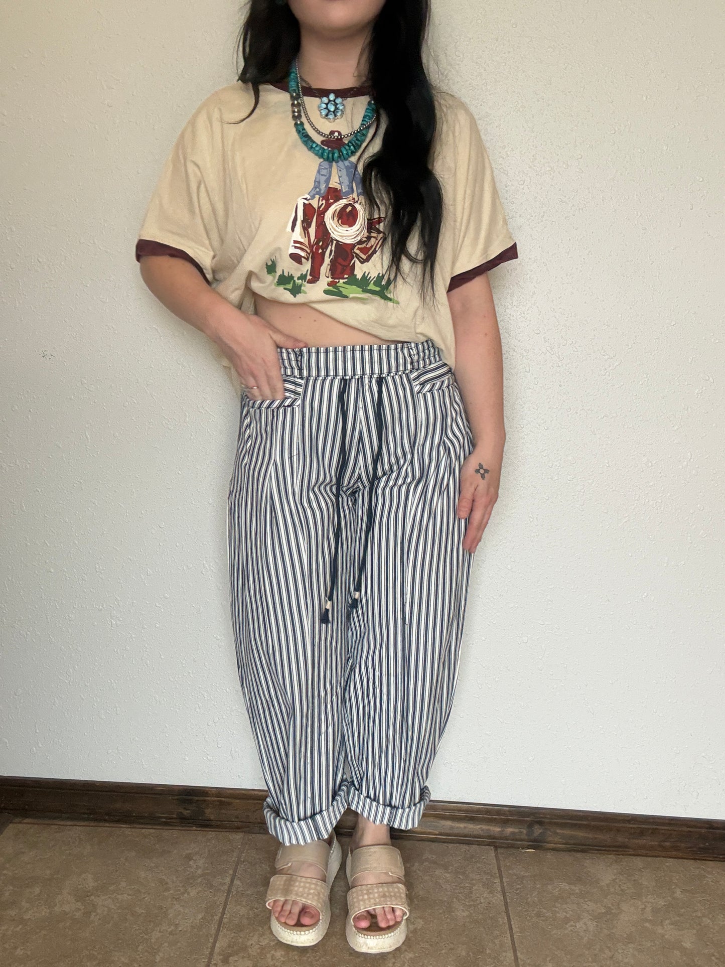 The Cayko Stripe Denim *Navy
