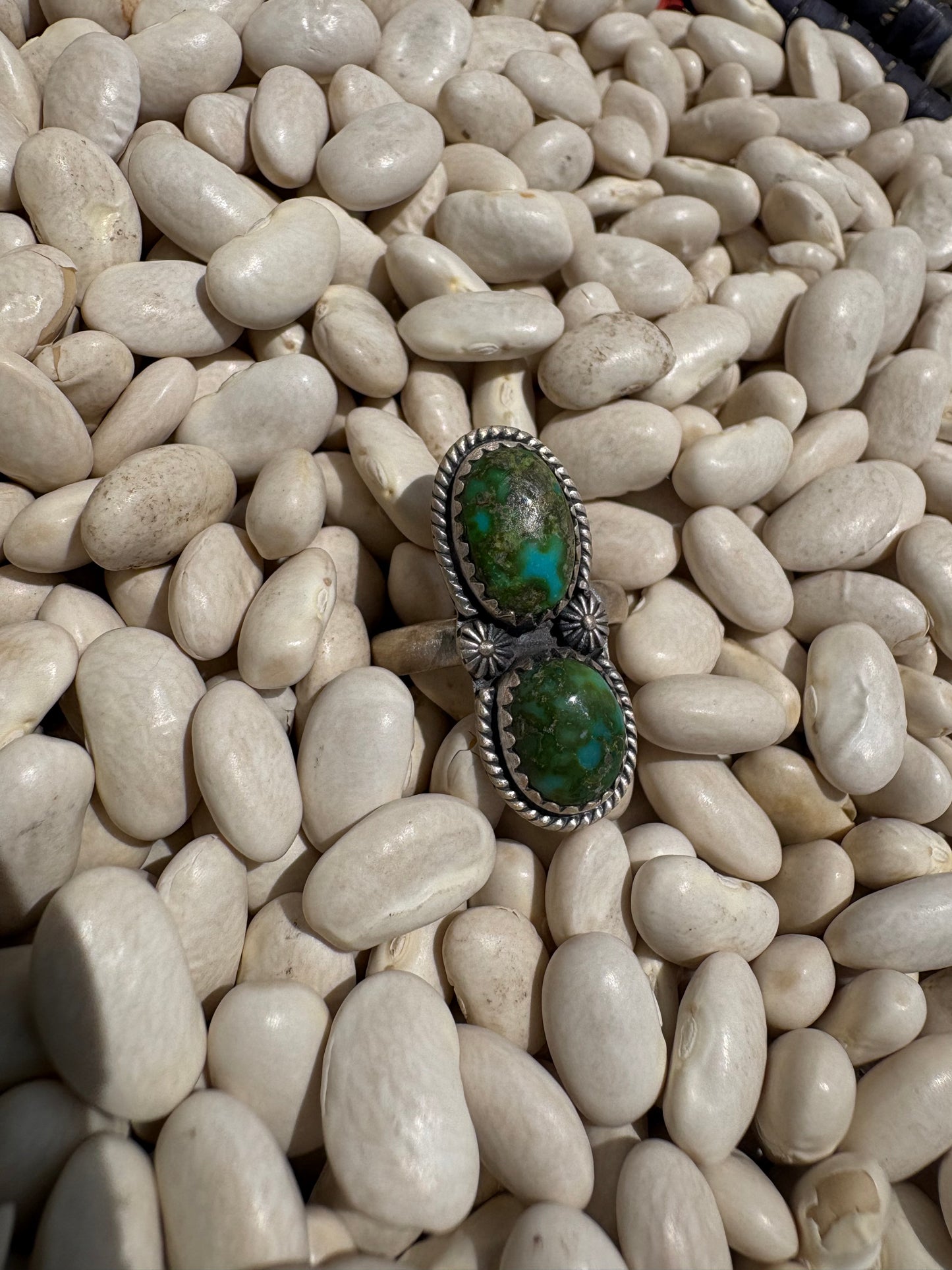 Green Sonoran Double Adjustable Ring