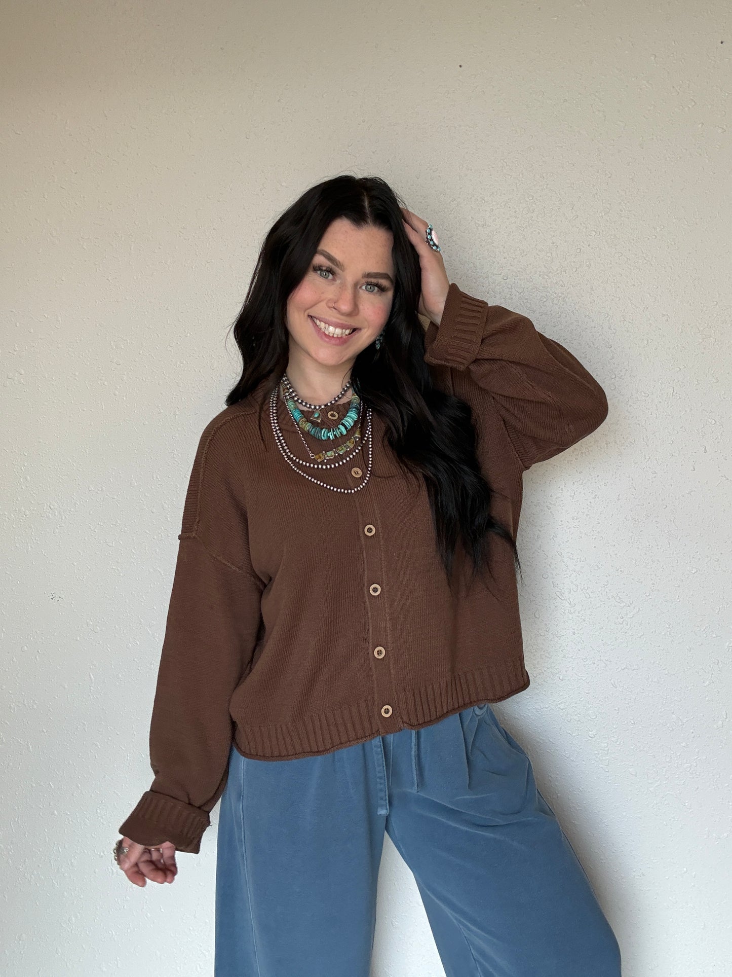 The Bay Pony Button Up Knit