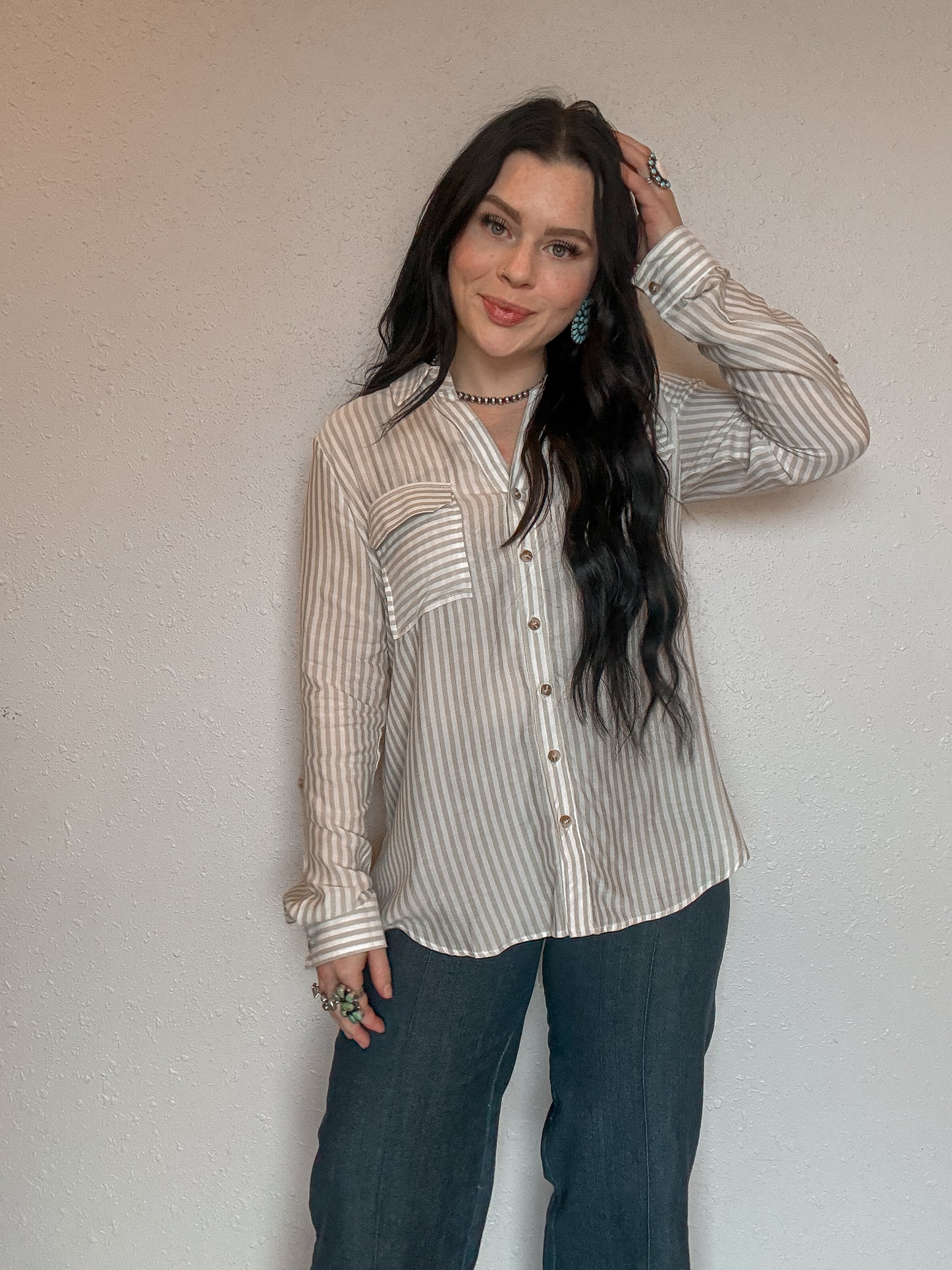 The Mesa Button Up *Green