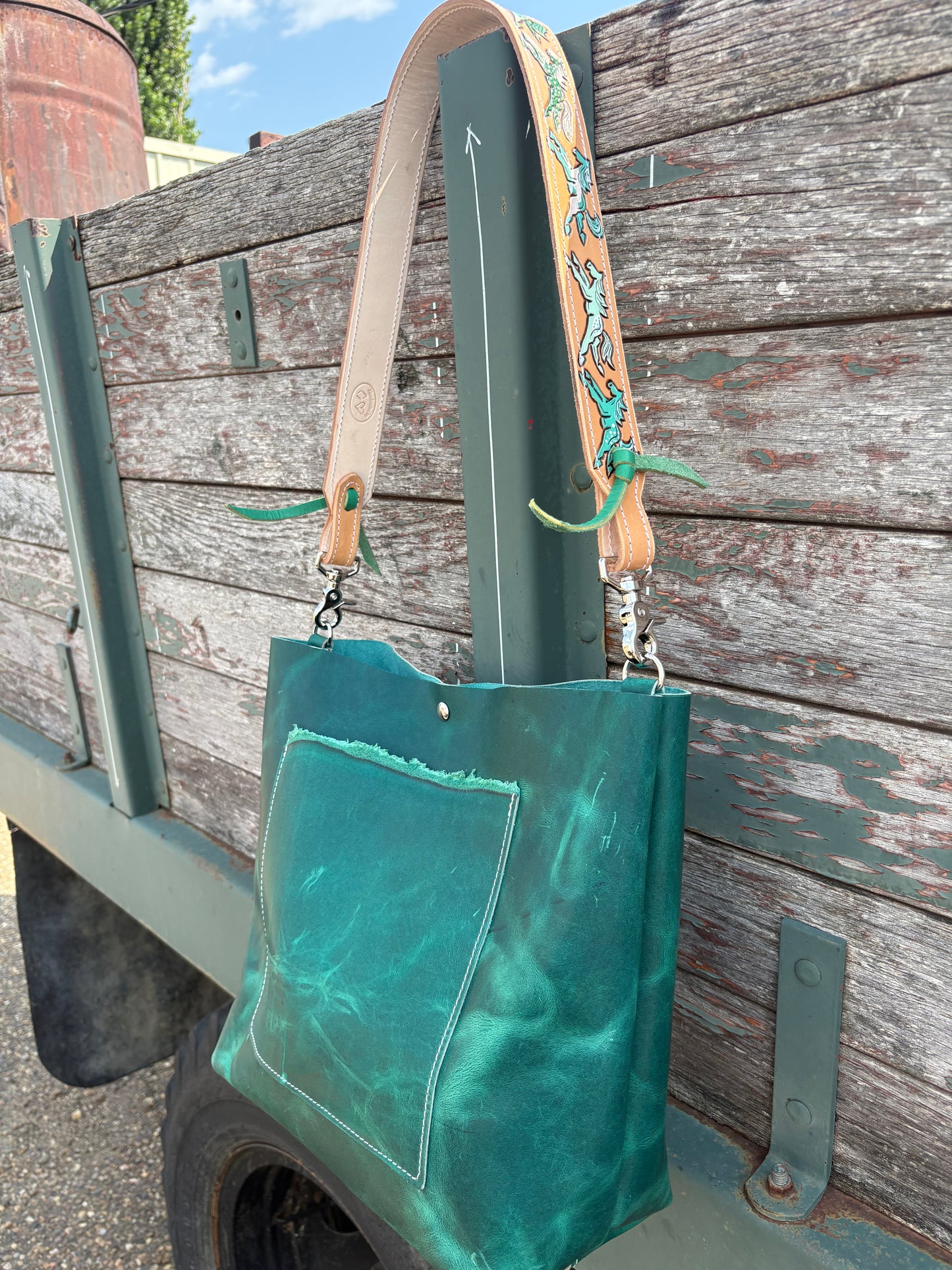 Wild Ponies Tote Bag *Teal