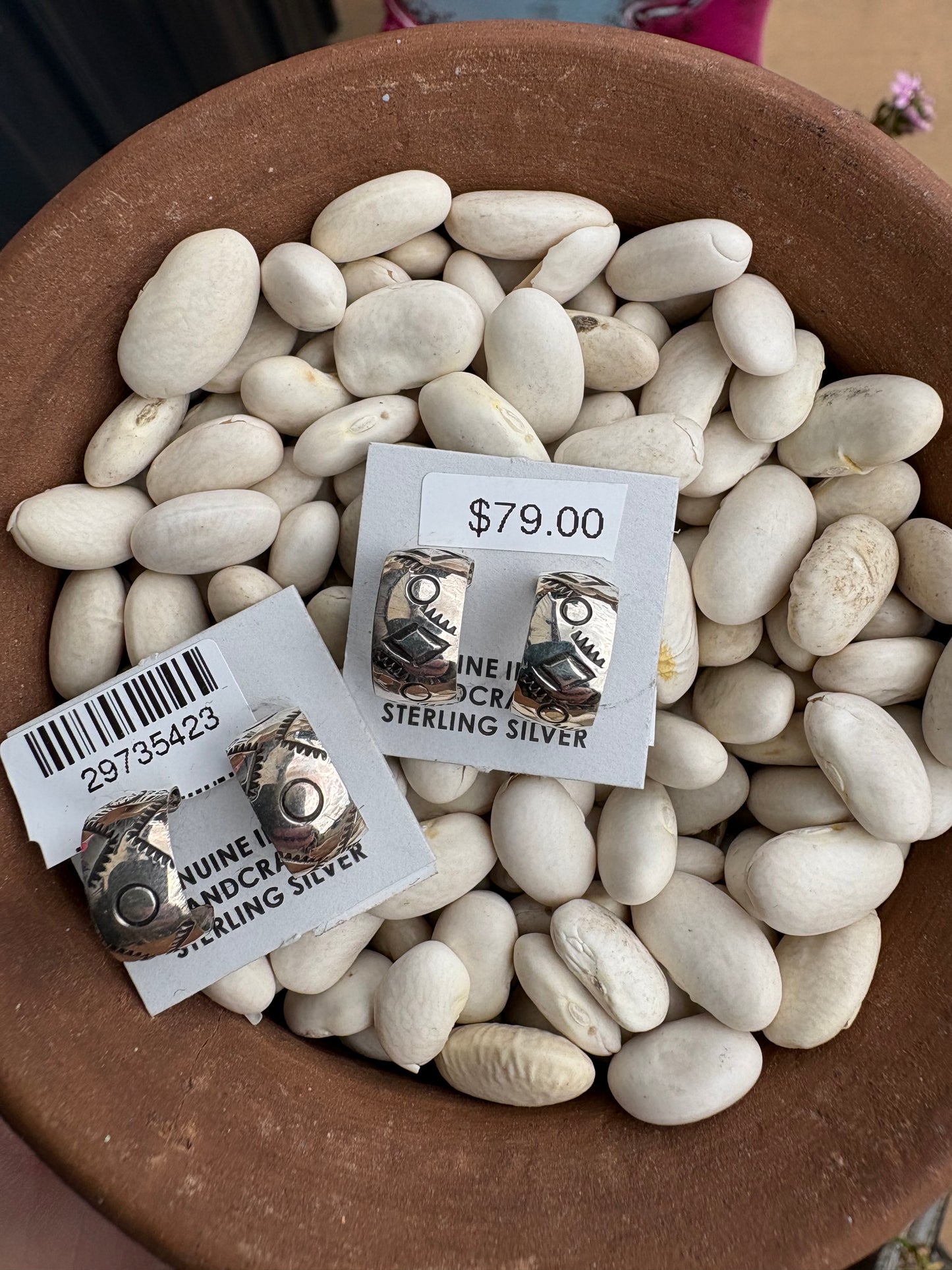 Native Made Silver Mini Huggers