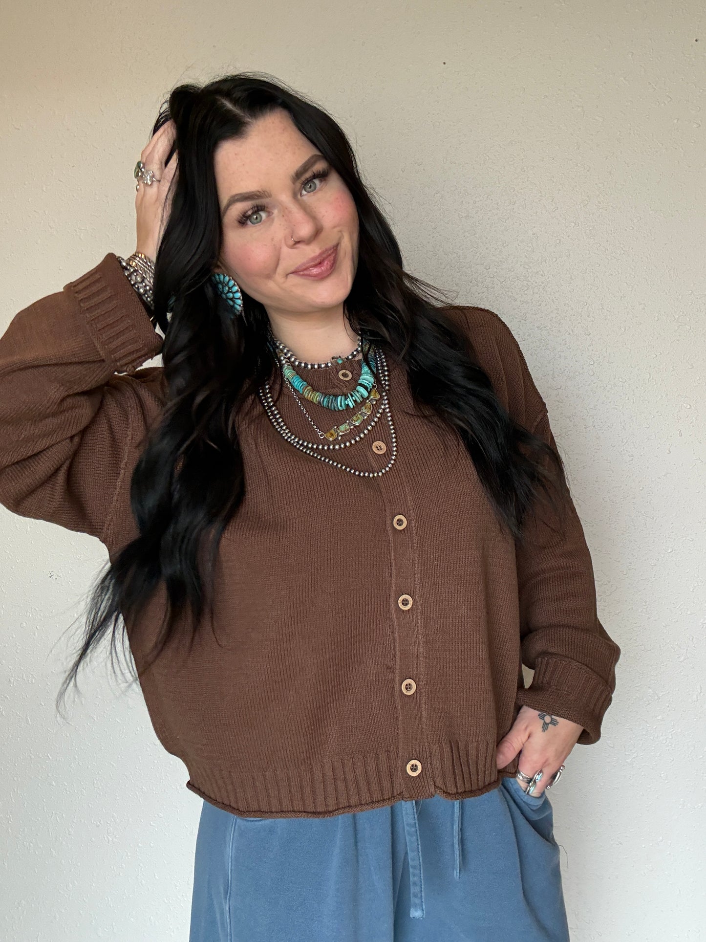 The Bay Pony Button Up Knit