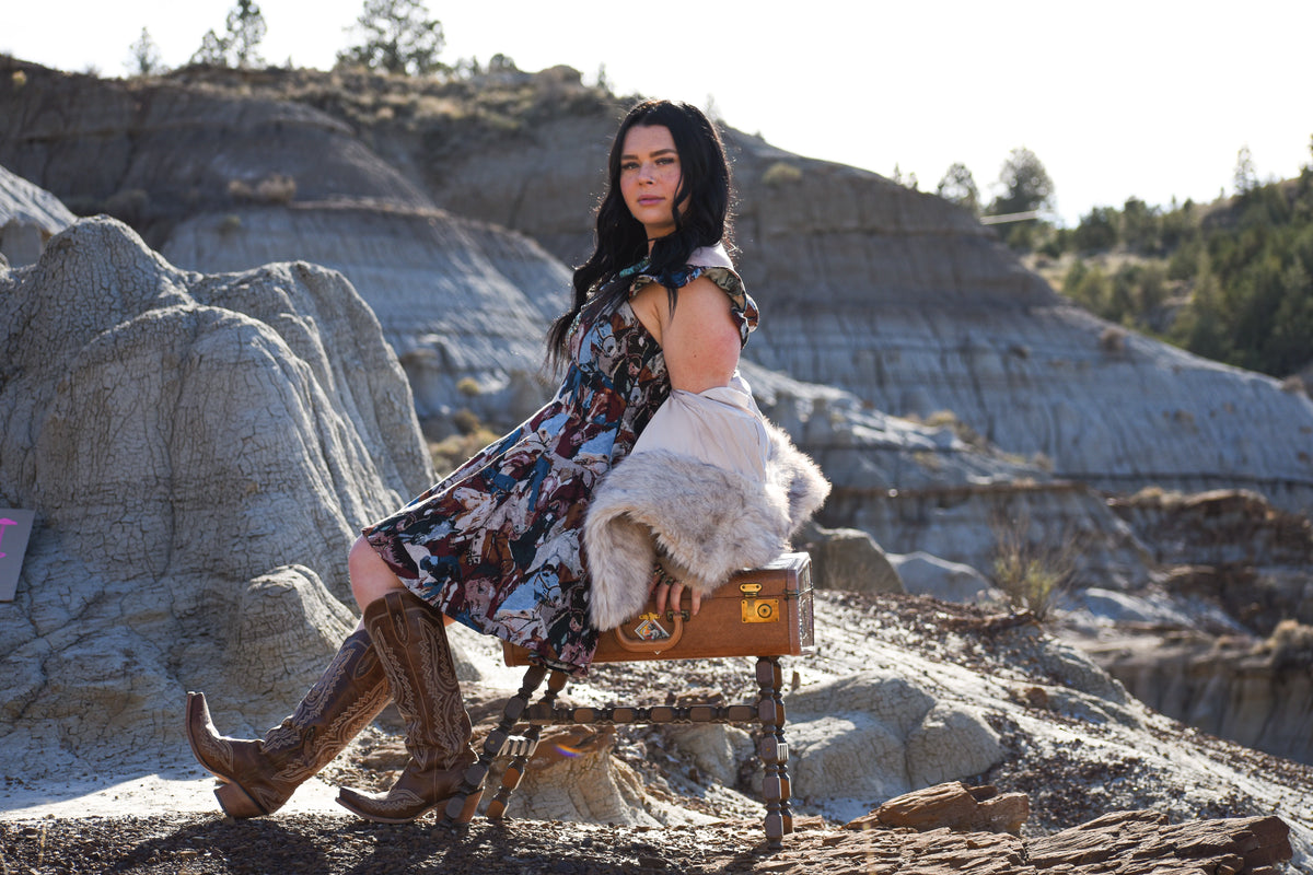 Jacquard Ruffle Horse Dress