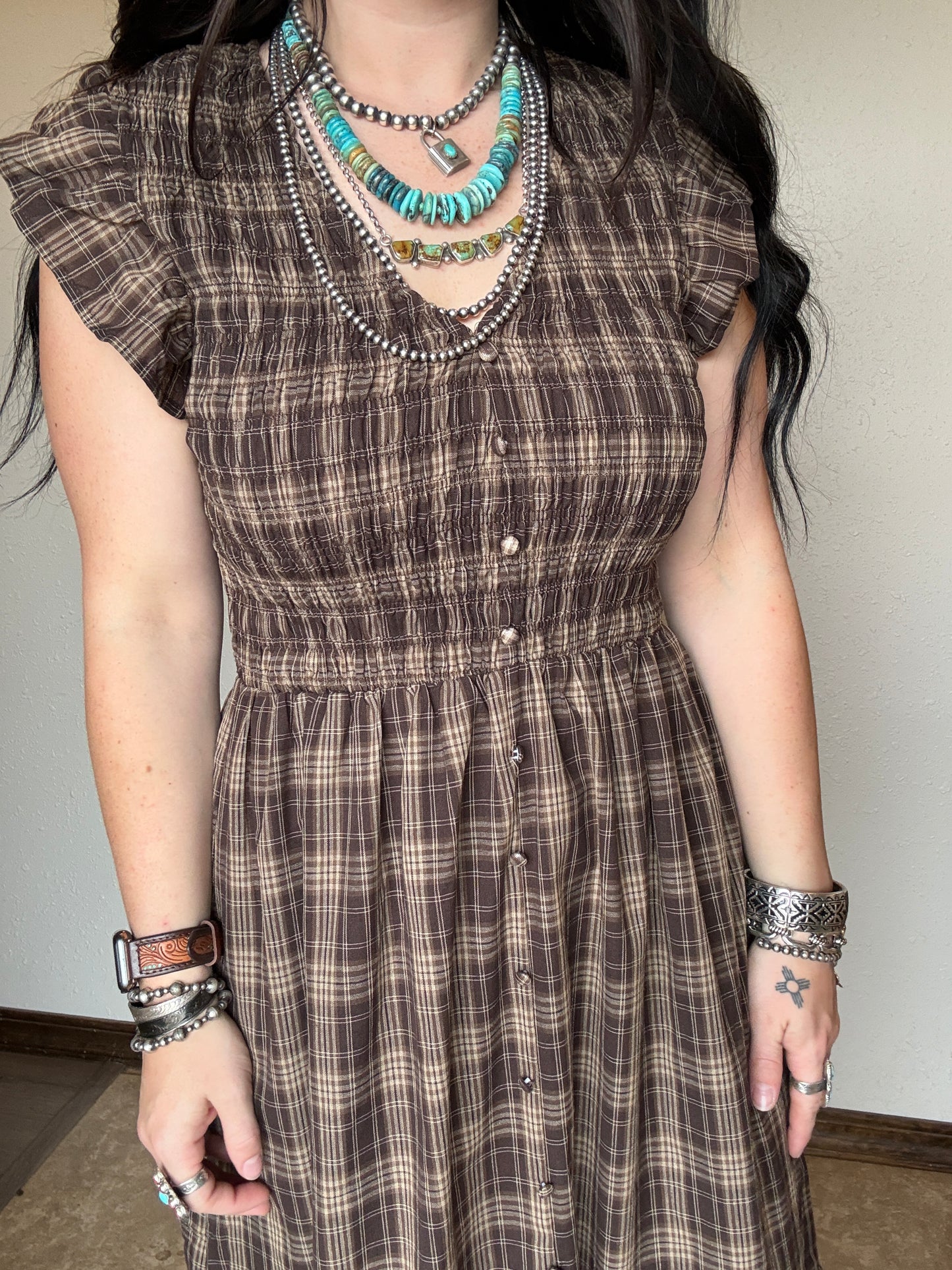 The Plaid Prairie Maxi Dress