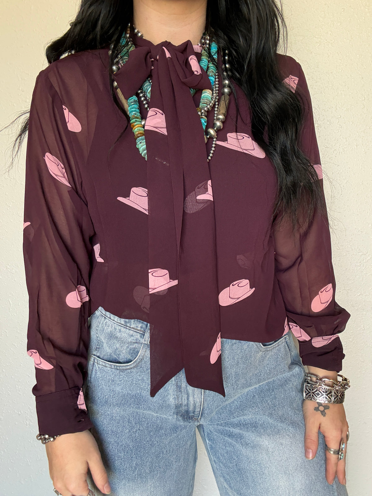Sheer Hatz Blouse