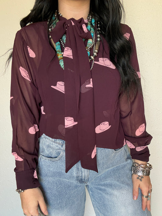 Sheer Hatz Blouse
