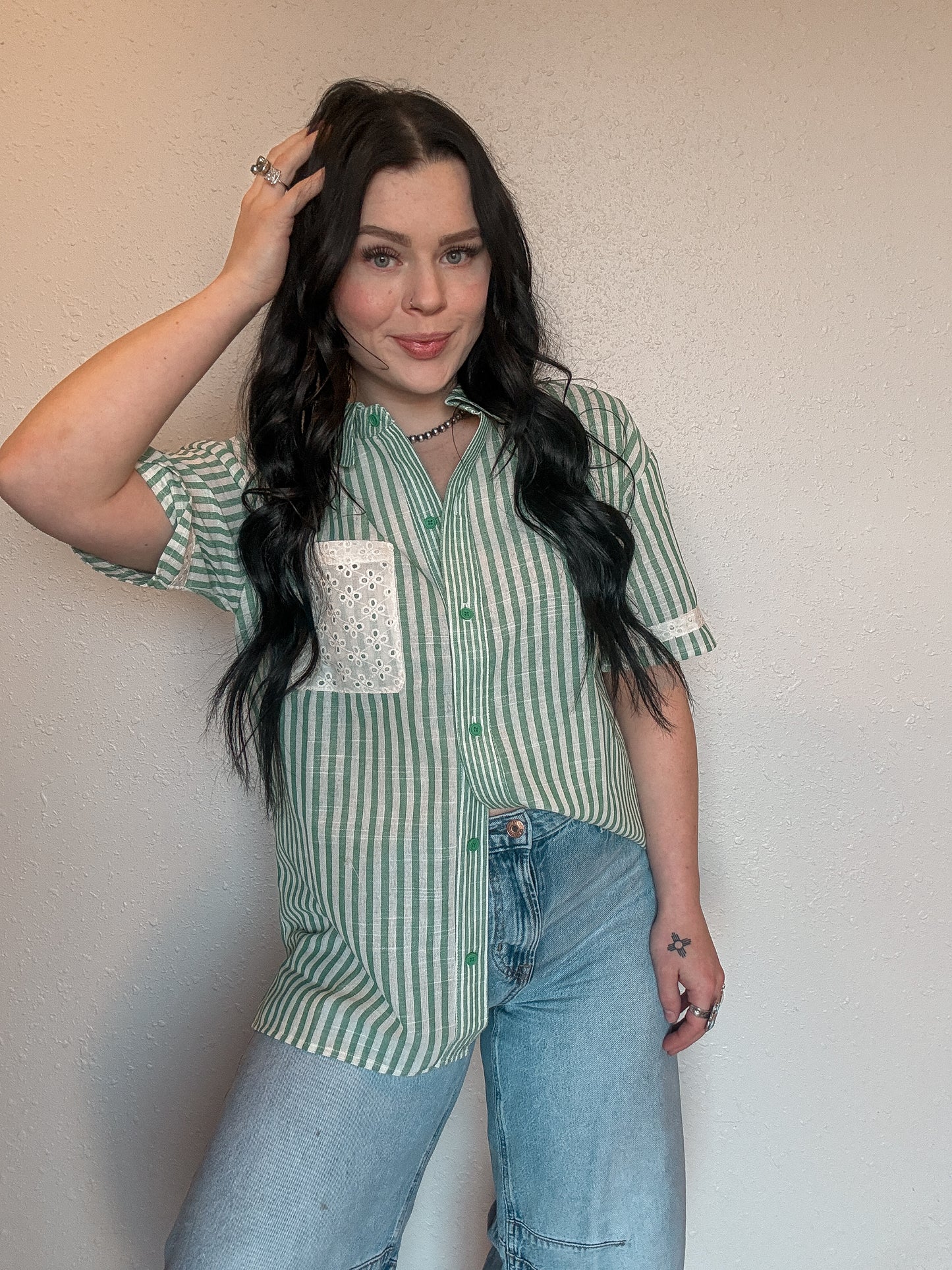 The Ester Button Up Top