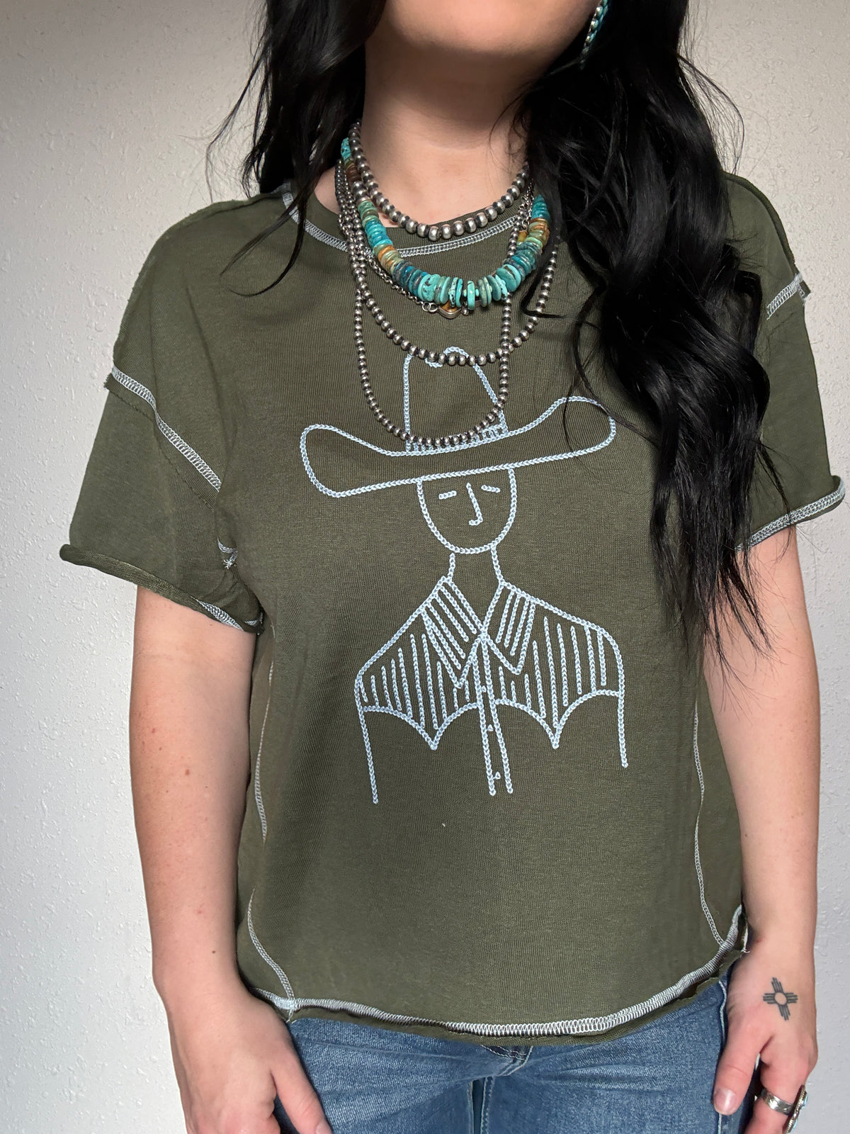 Stare-down Stitch Tee