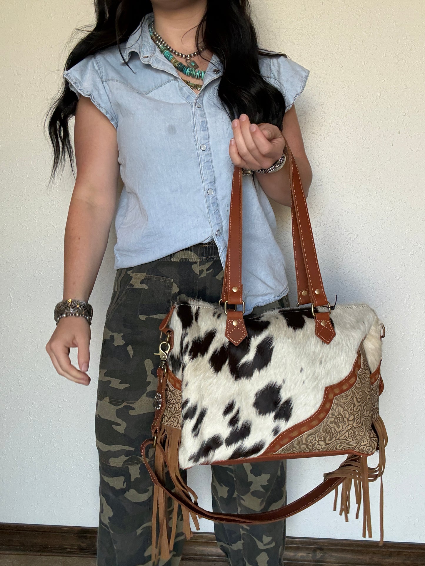 Laredo Hand-Tooled Concealed Carry Bag