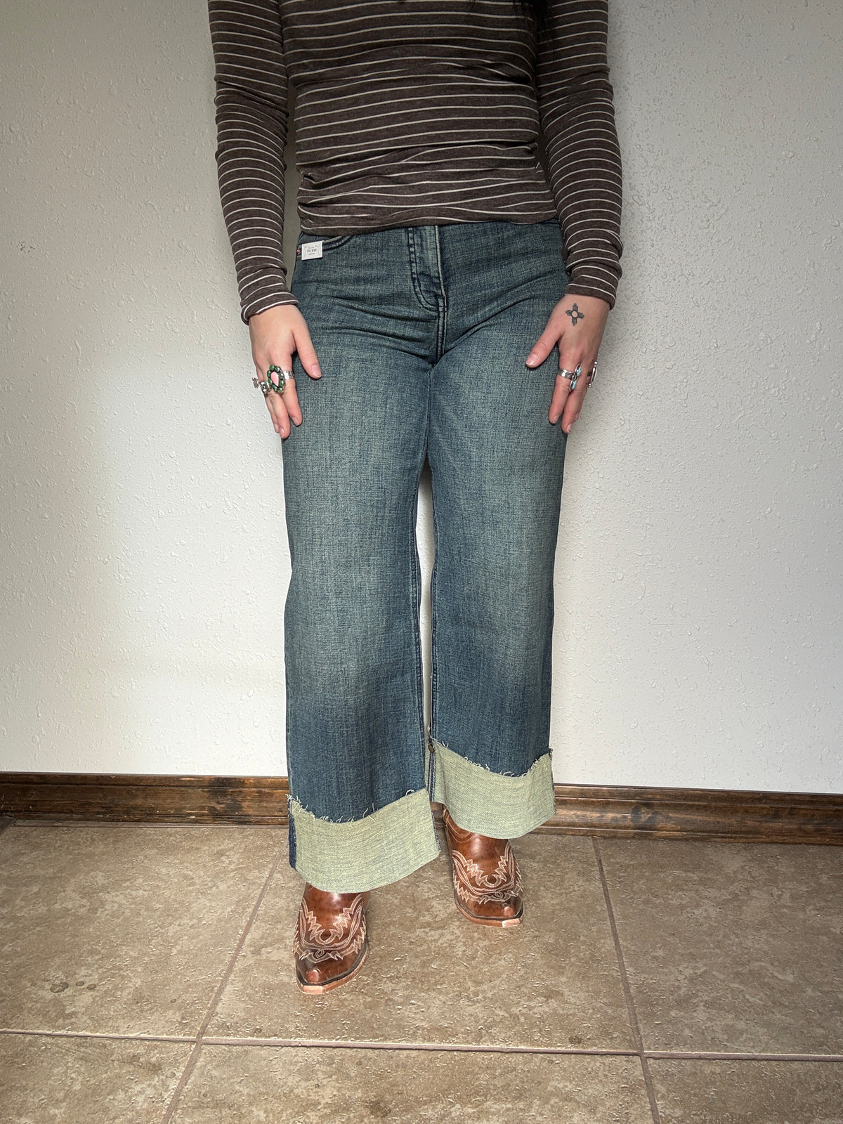 INSEAM TRANSFORM HIGH RISE TUMMY CONTROL VINTAGE WIDE LEG JEANS