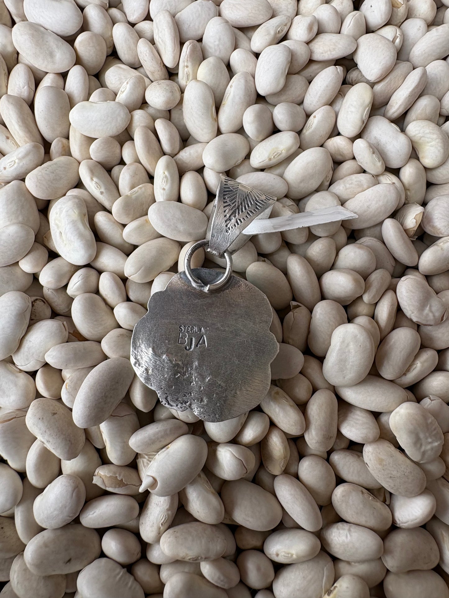 Turquoise Native Made Three Stone Pendant