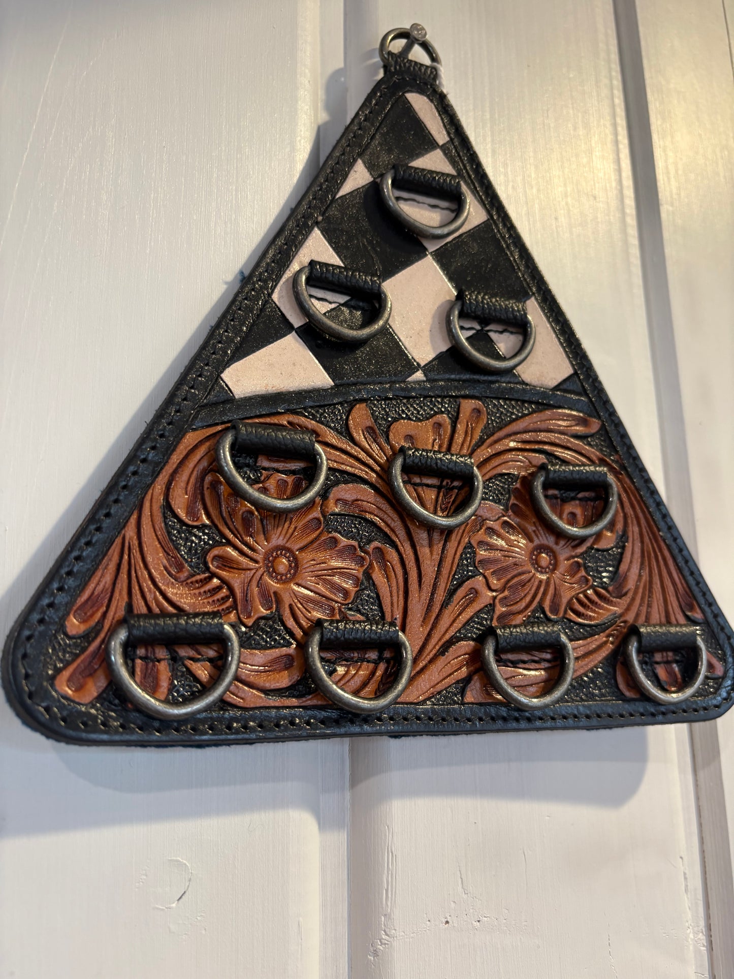 Checkered Twilly/ Wild Rag Holder