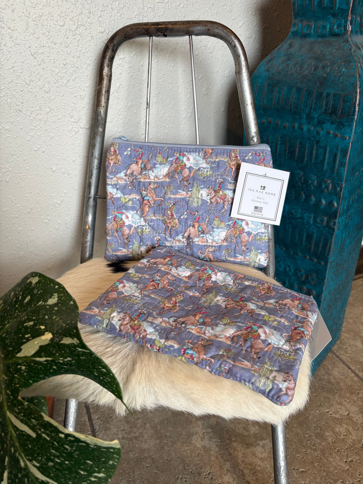 Sassy Pant Quilted Makeup Bag
