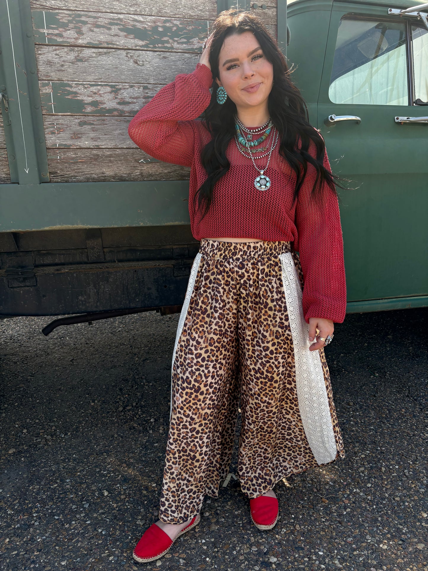 Liberty Leopard Wide Leg Pants
