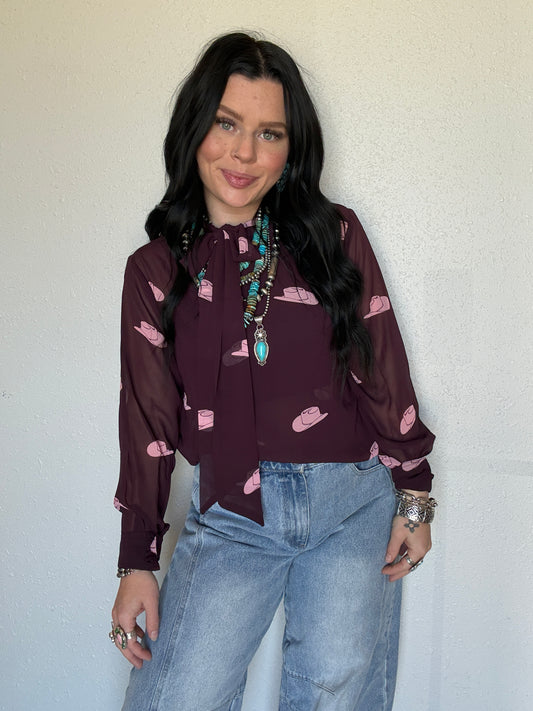 Sheer Hatz Blouse