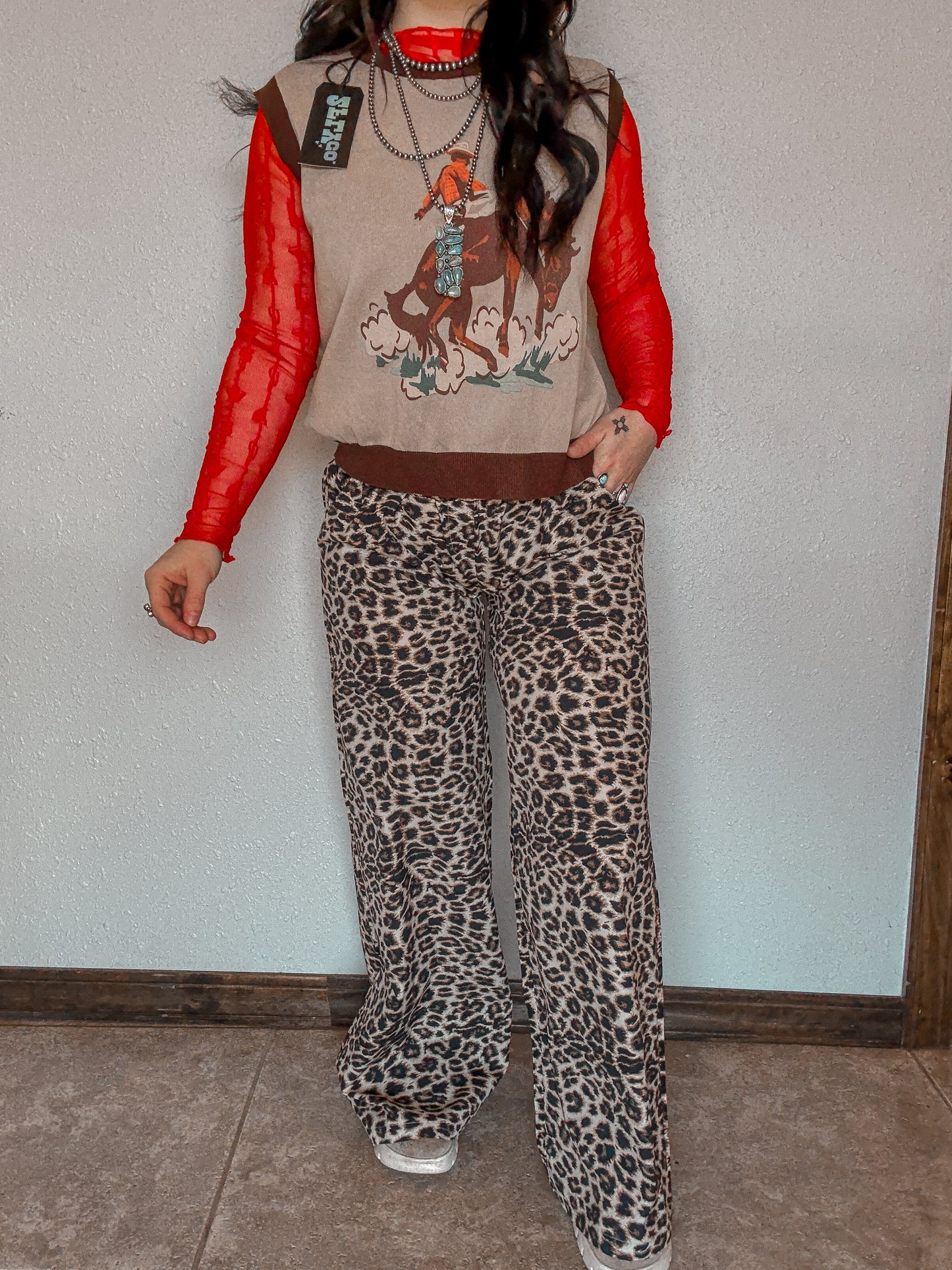 Leopard Boxer Pant