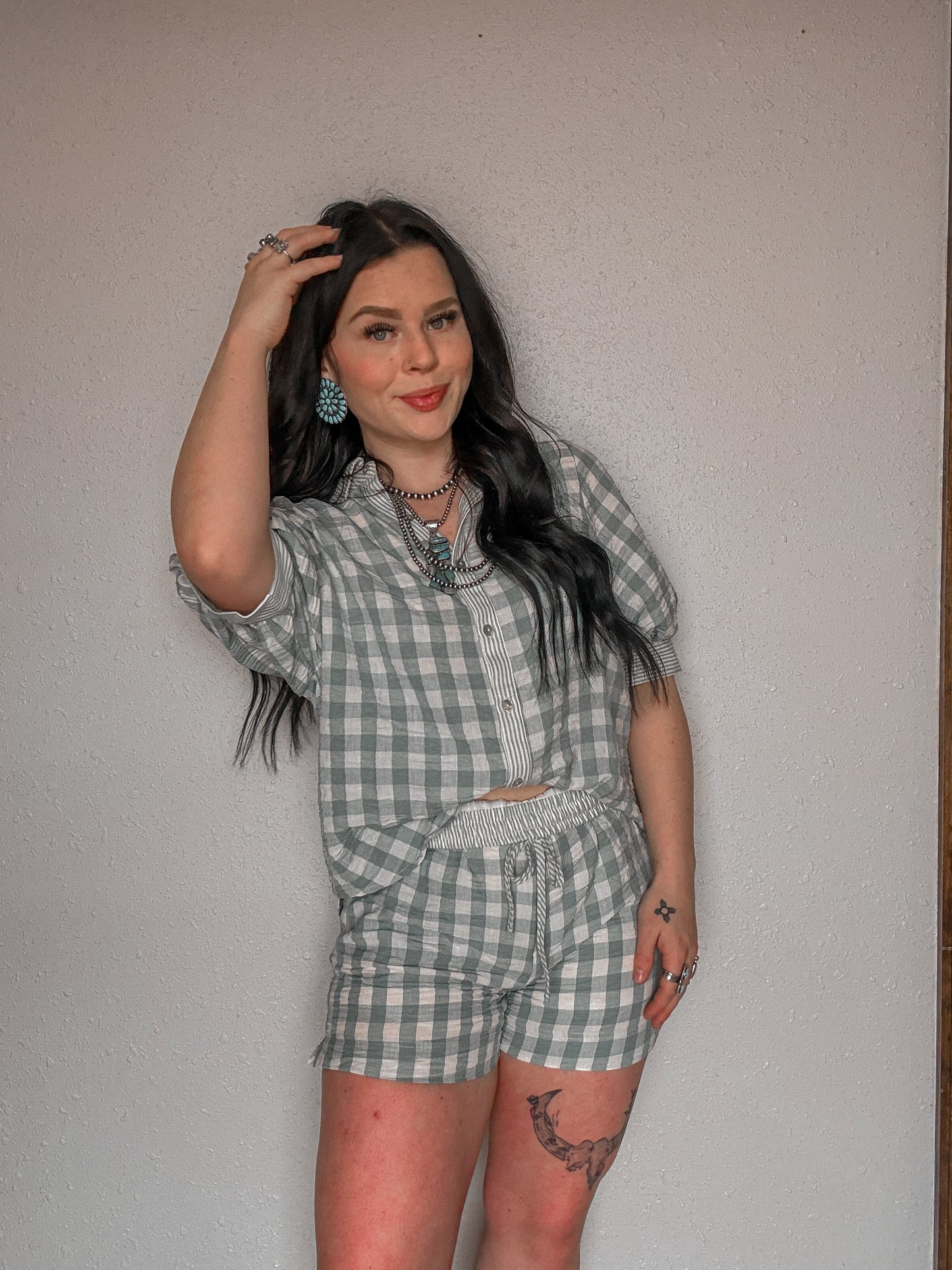 Prairie Breeze Gingham Set