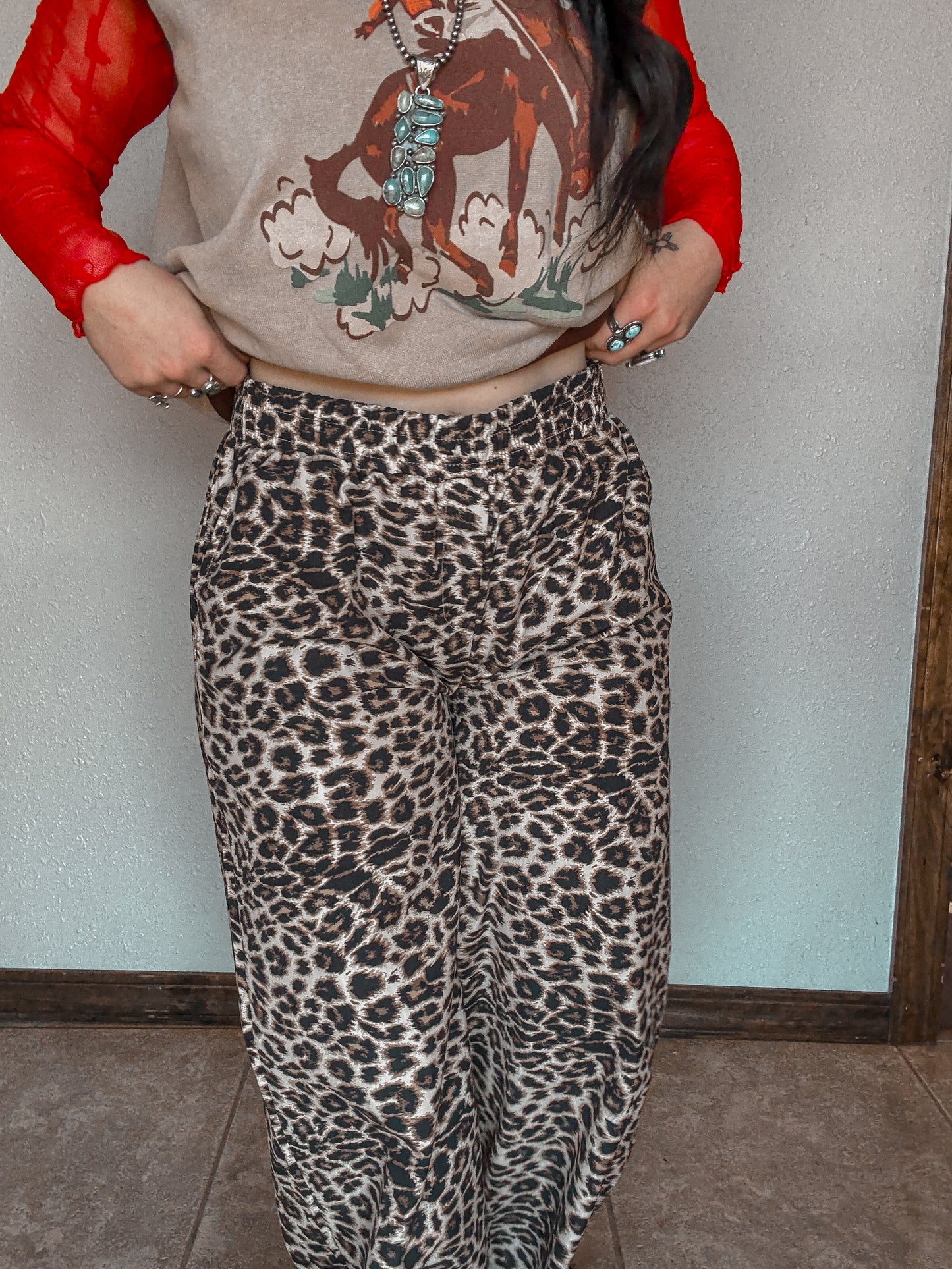 Leopard Boxer Pant