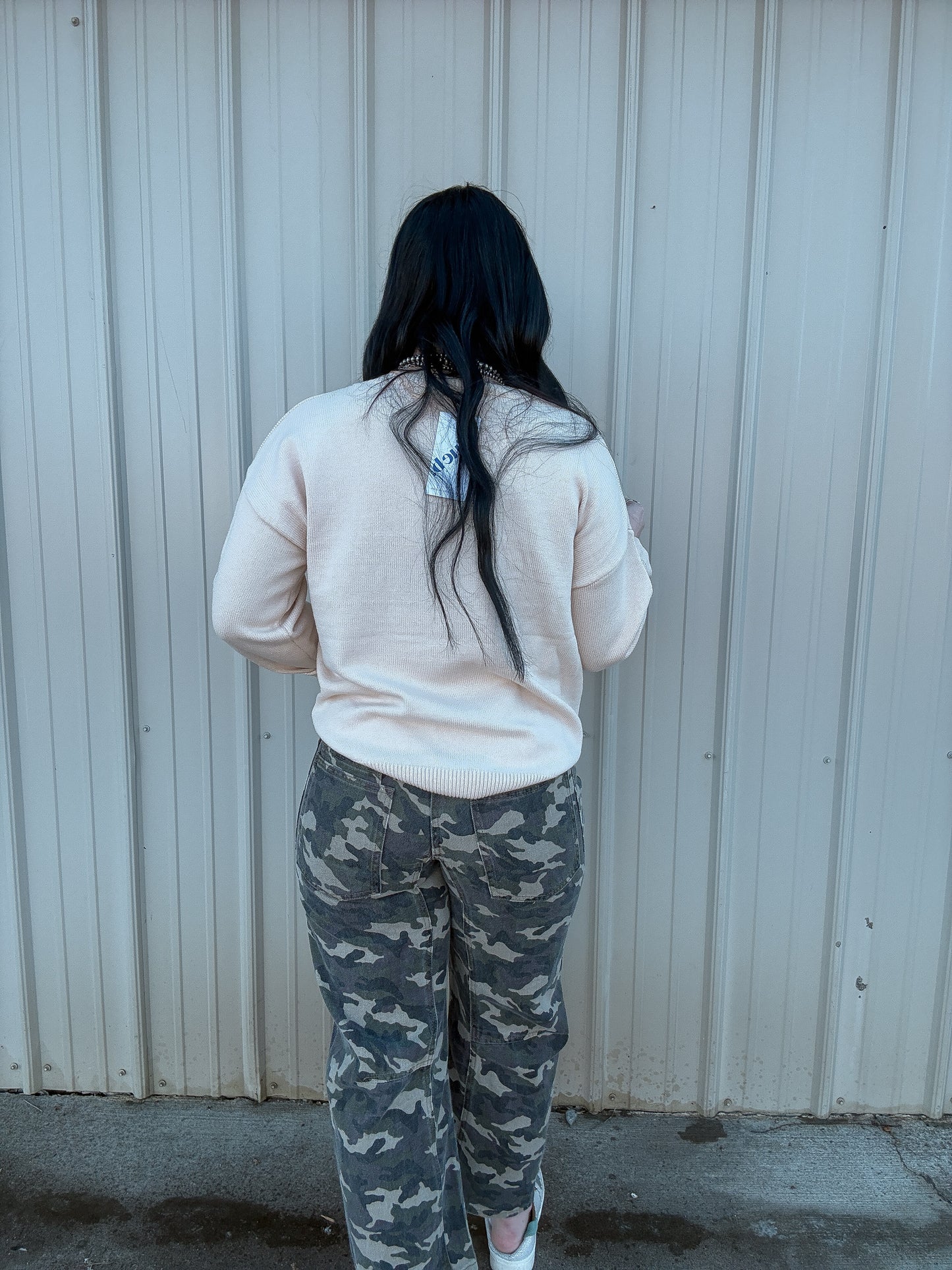 The Cowboy Camo Horseshoe Barrel Jean