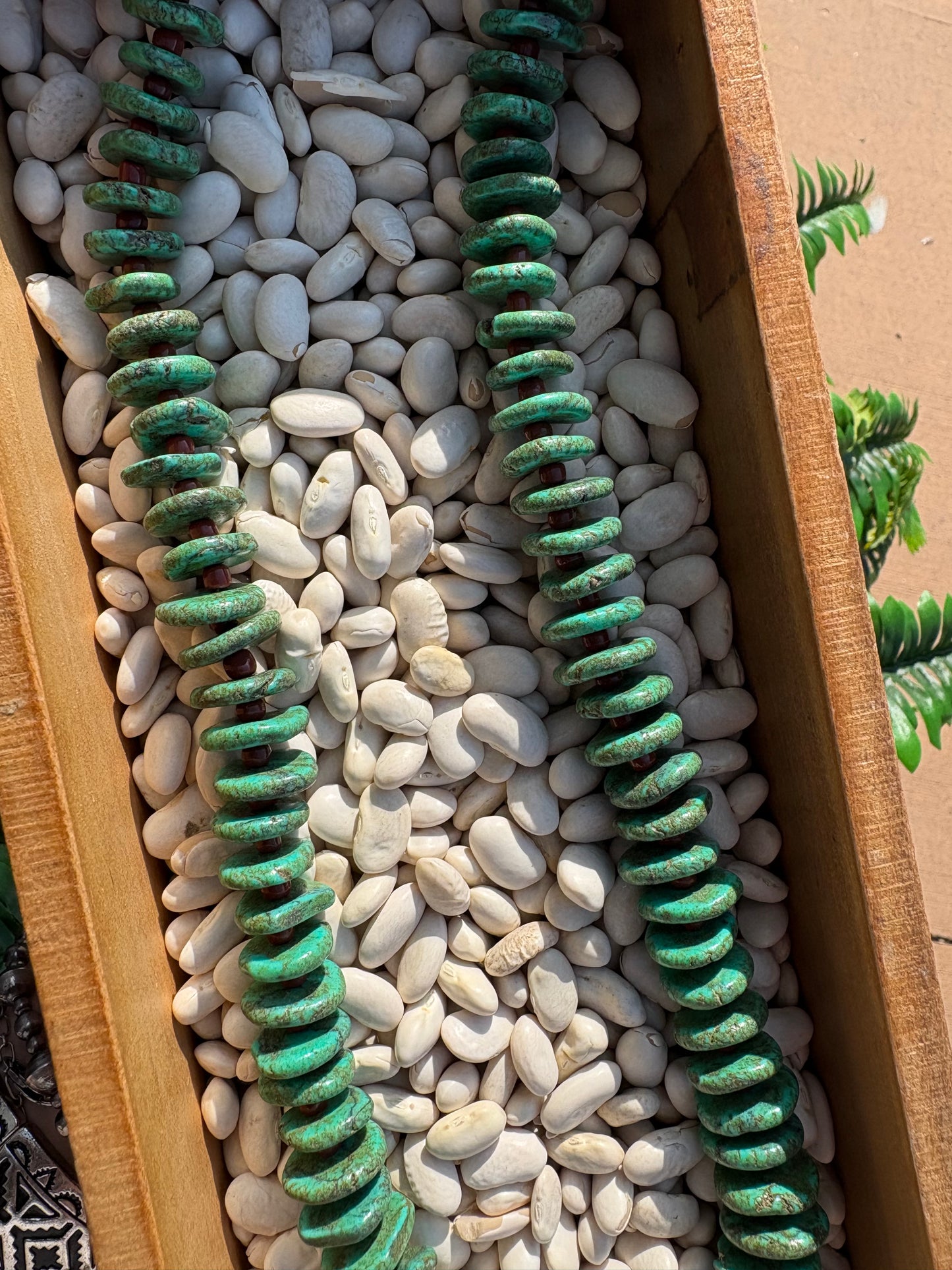 Chunky Faux Turquoise Necklace *Green Turquoise