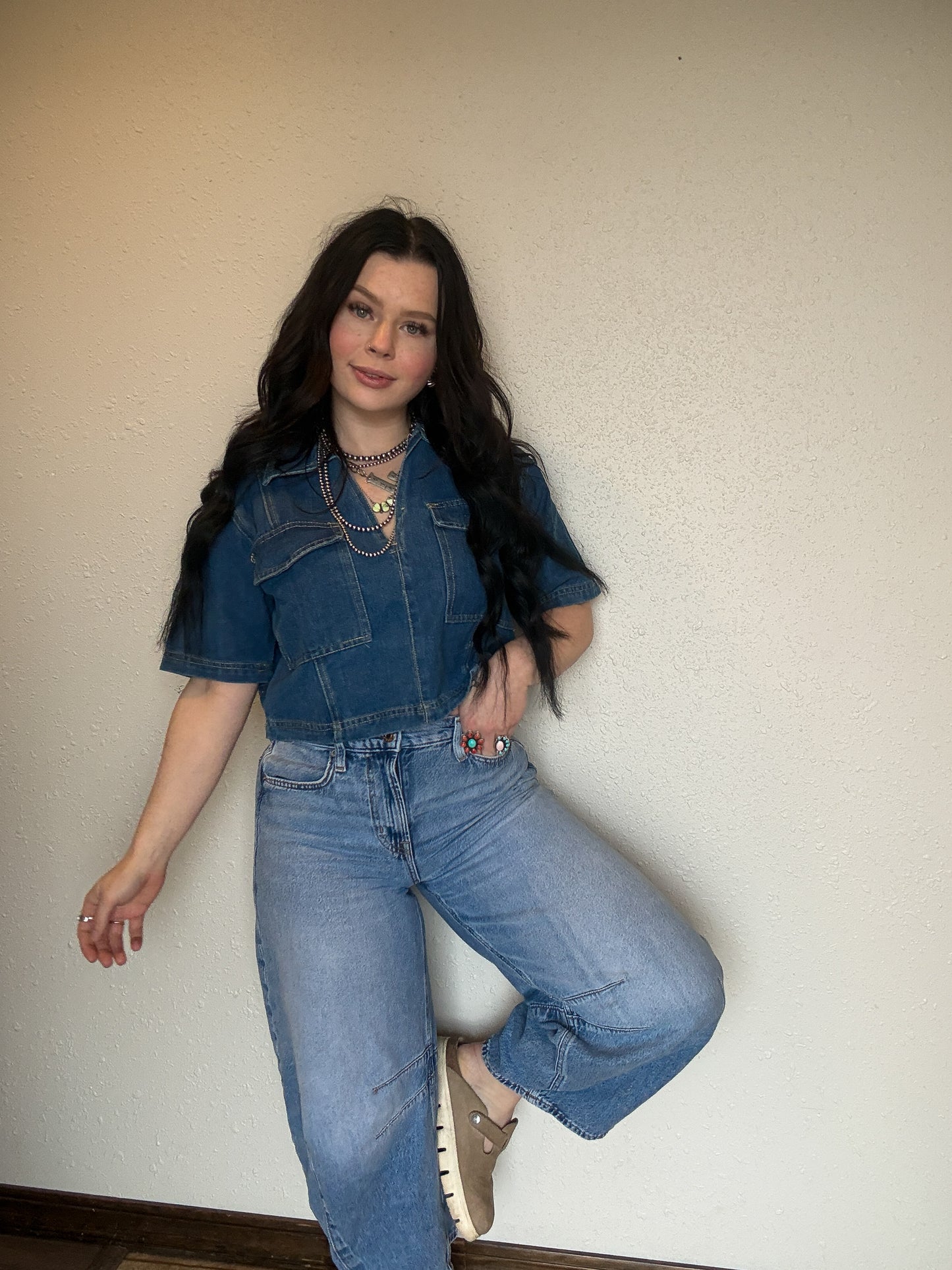 The Bristol Denim Top