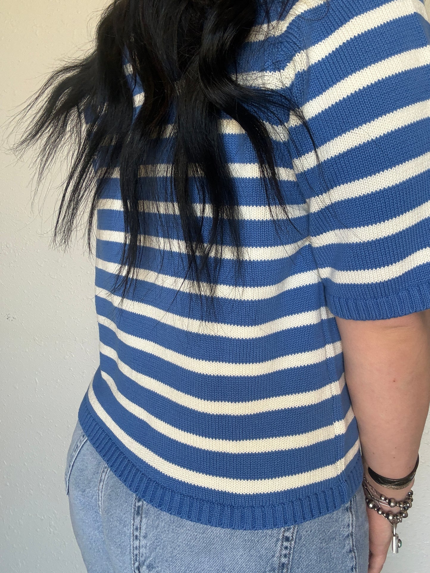 Americana Breeze Knit Top *Blue