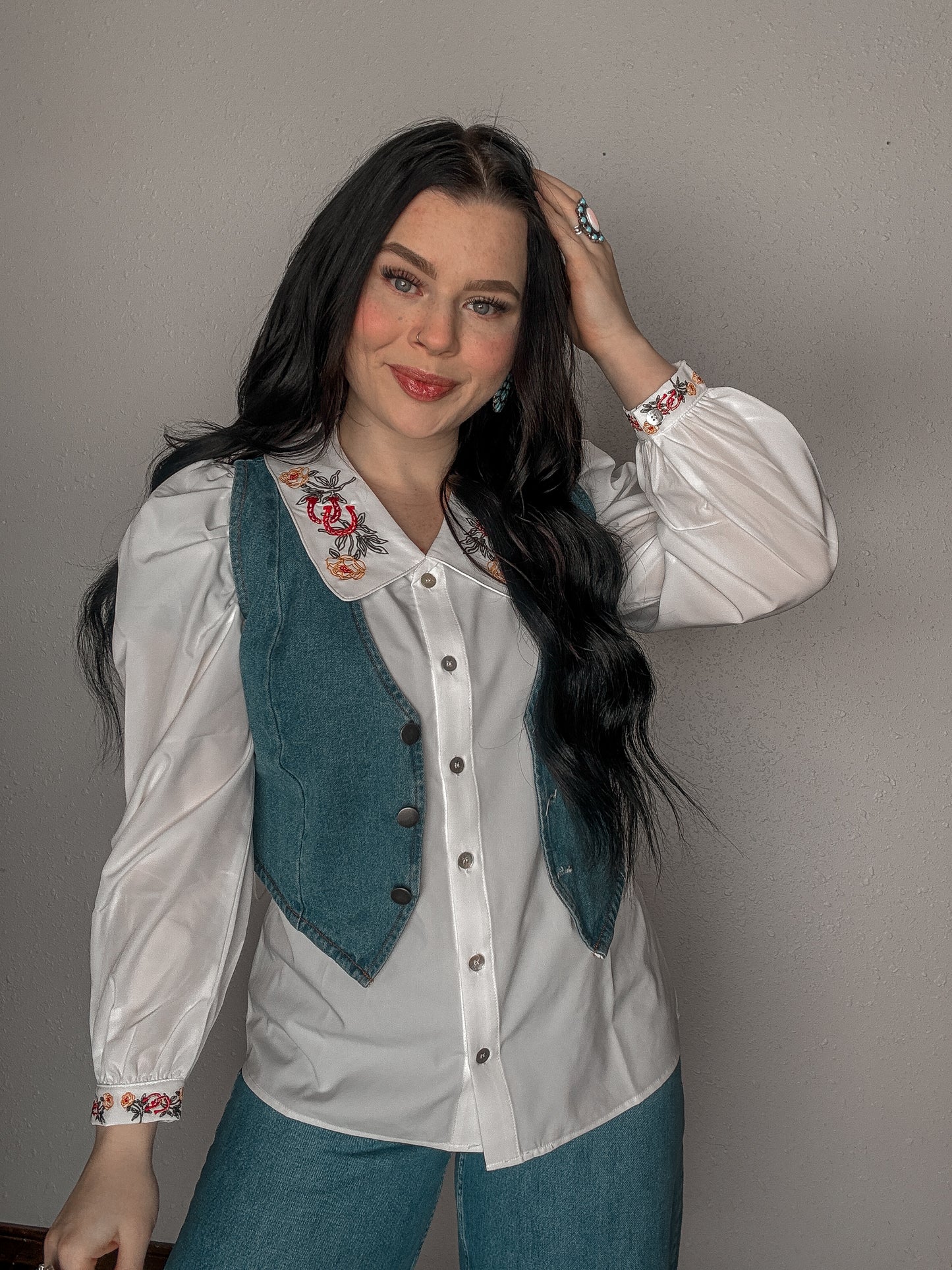 The Macy Embroidered Blouse
