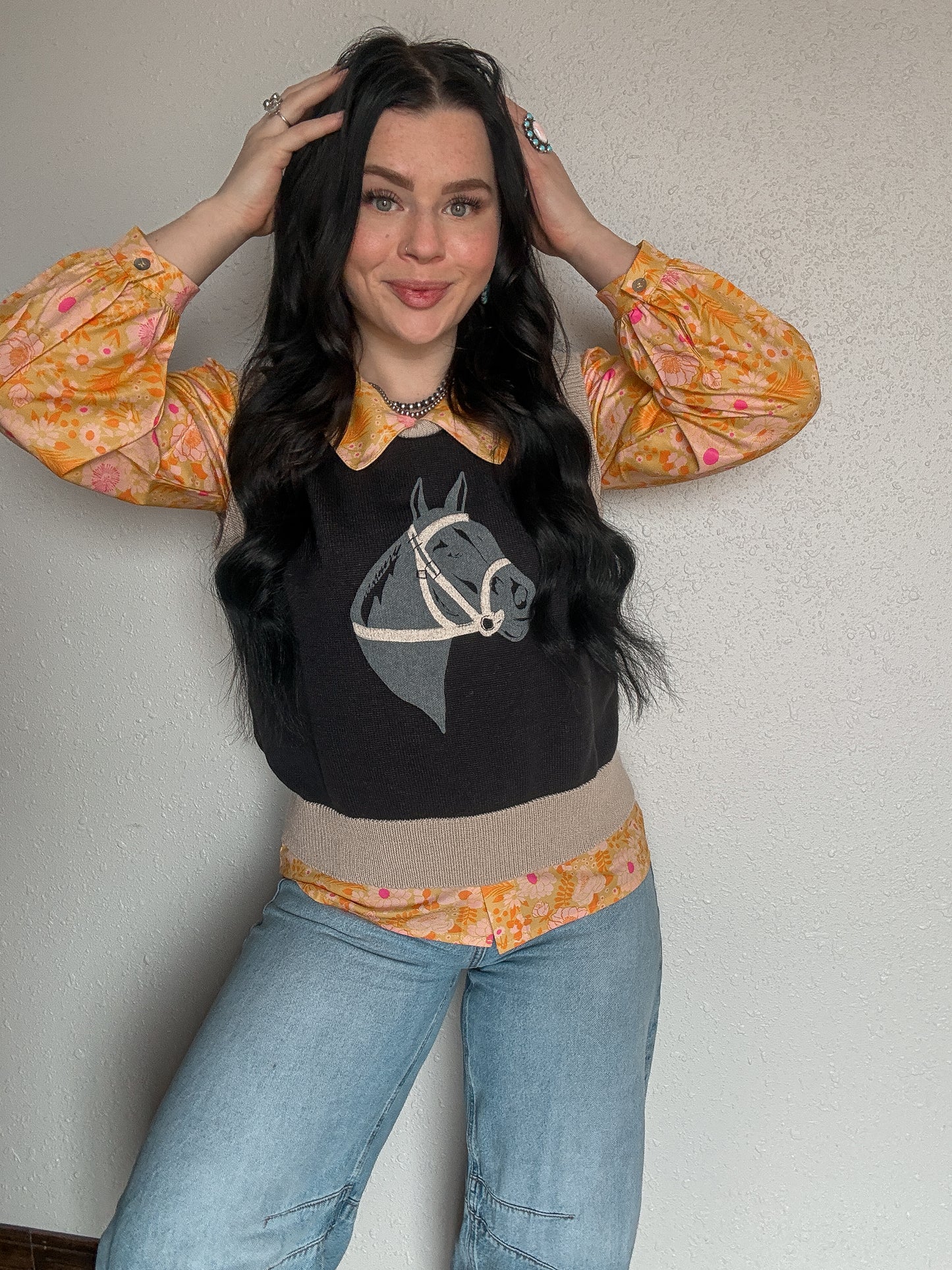 Peachy Prairie Blouse