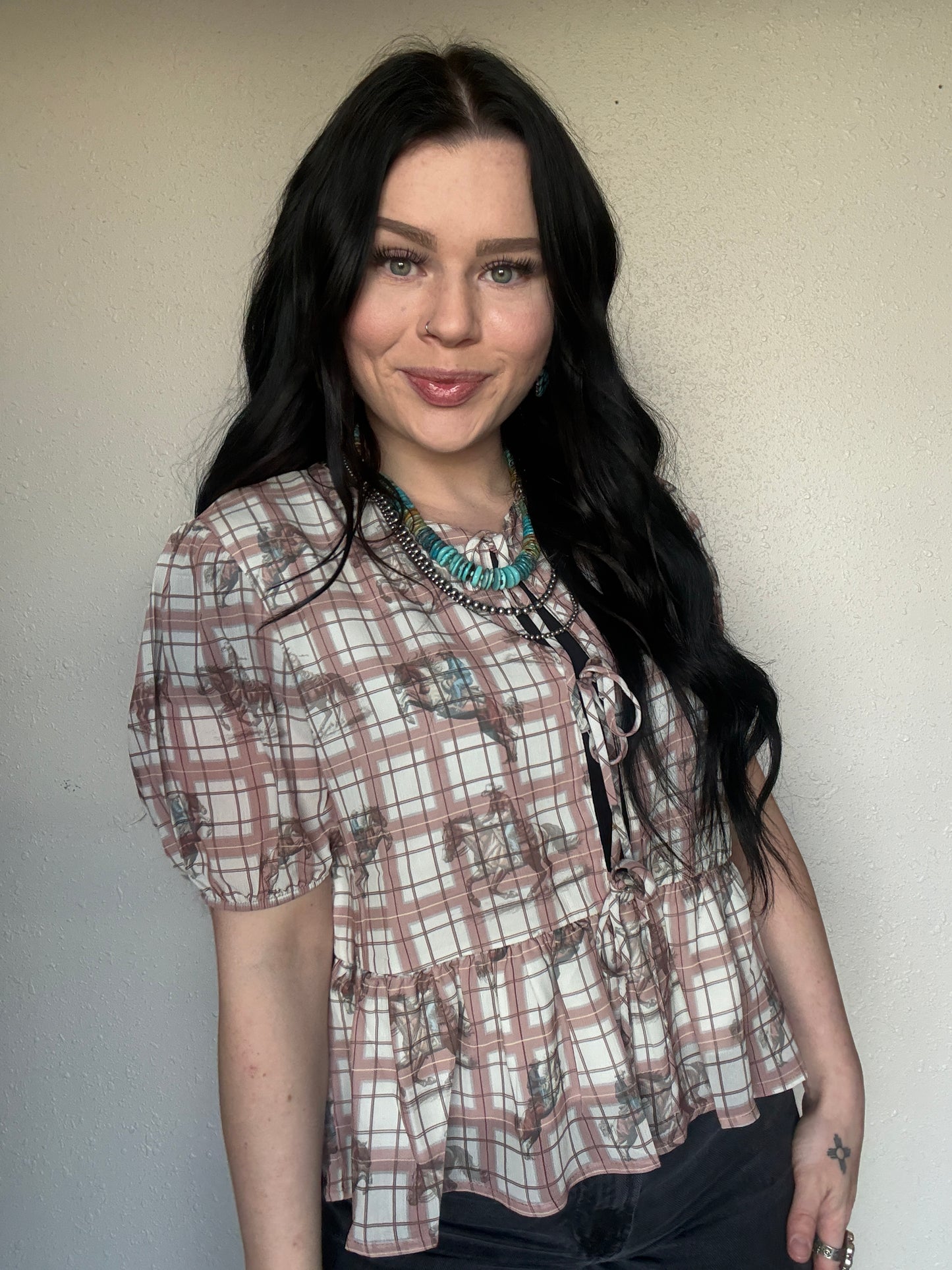 The Cowboy Gingham Top