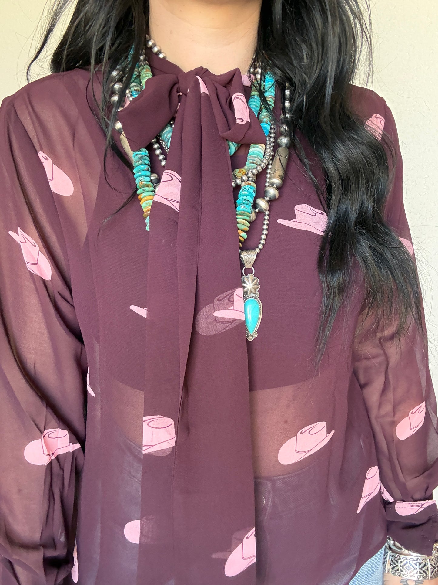 Sheer Hatz Blouse