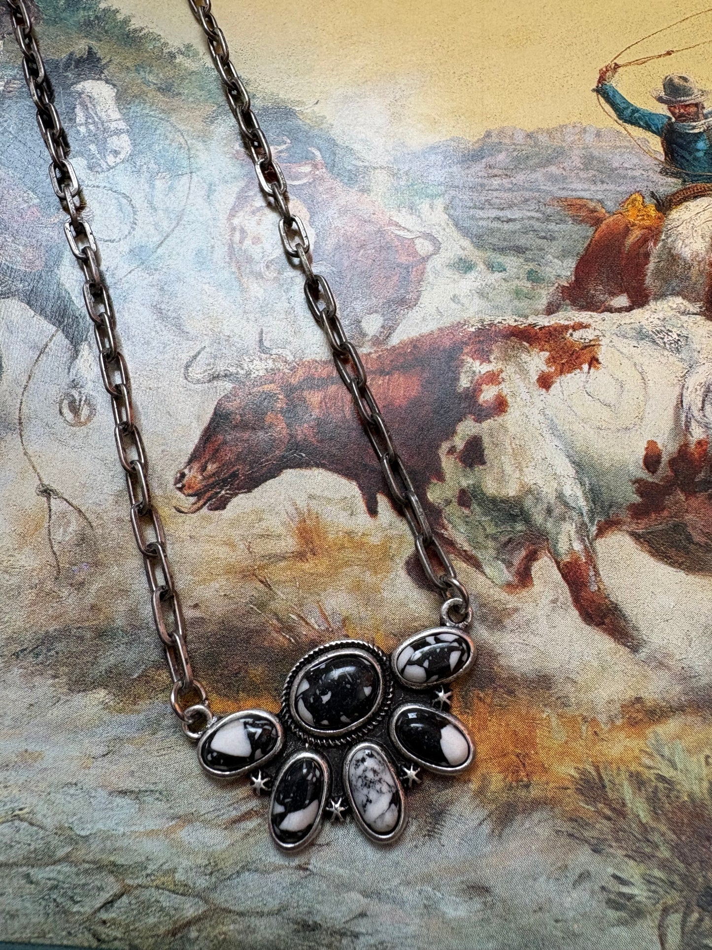 Half Custer Chain Necklace *Howlite