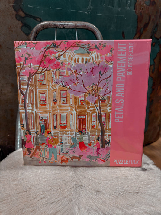 Petals And Pavement 500 Piece Puzzle