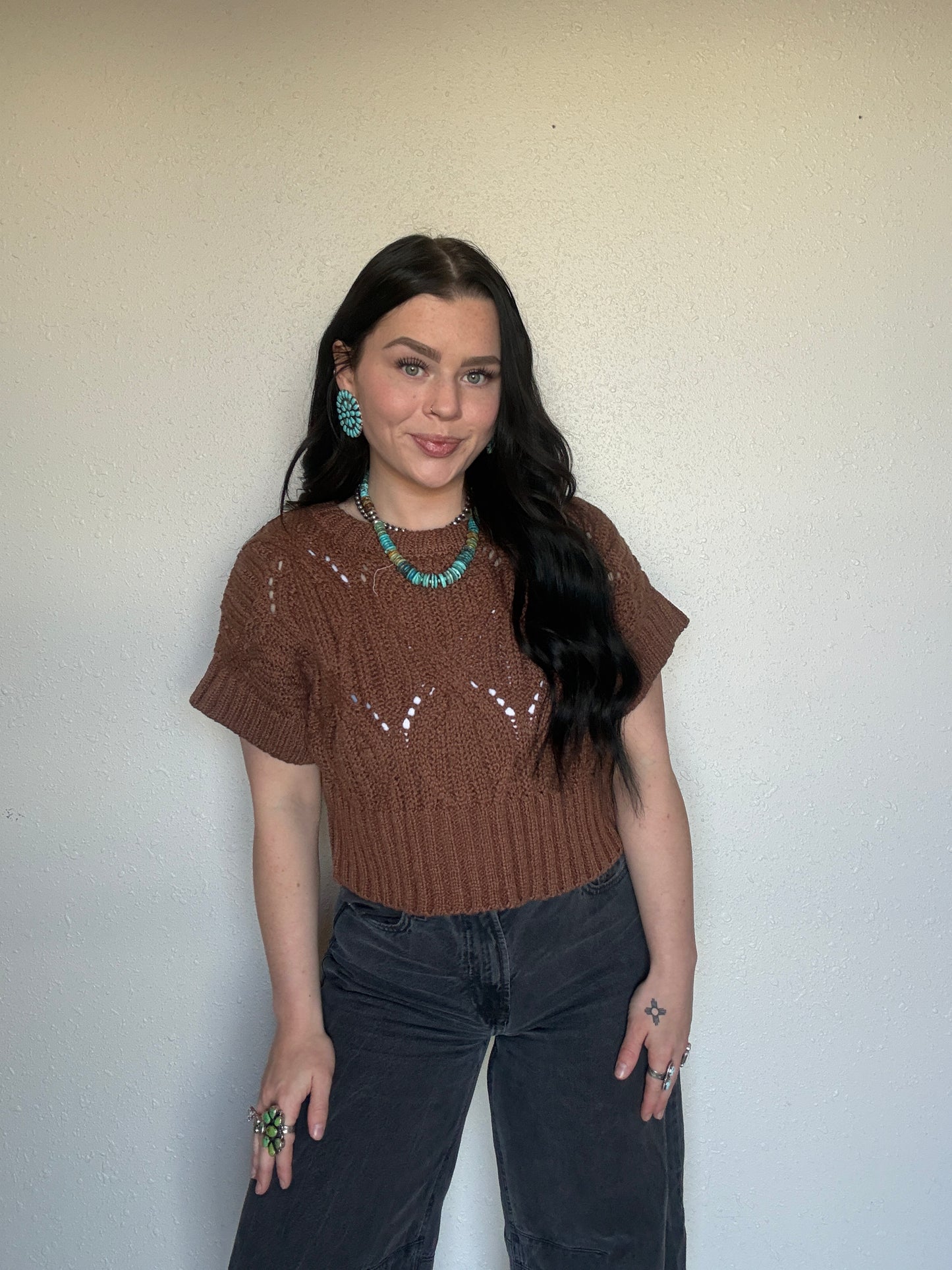 The Missy Crochet Top *Chocolate