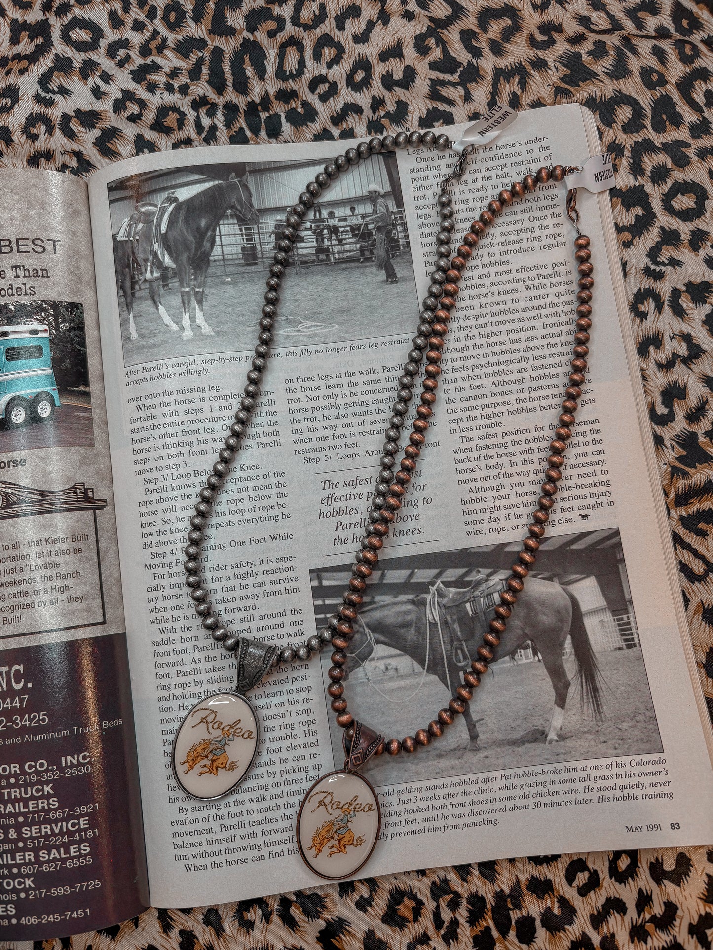 Western Rodeo Pearl & Charm