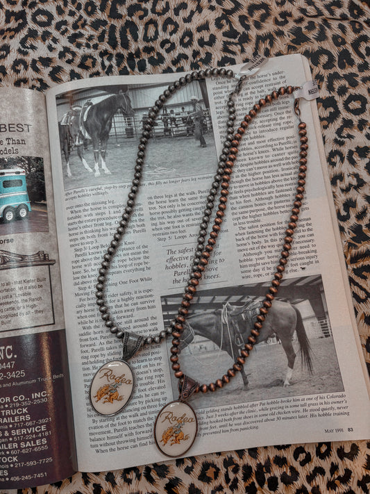 Western Rodeo Pearl & Charm