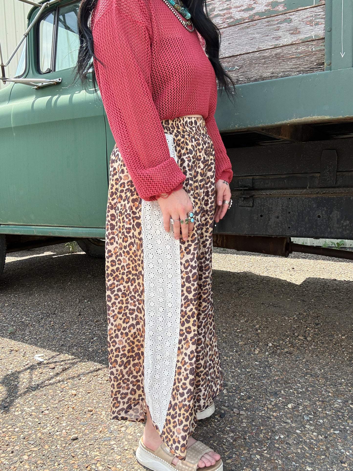 Liberty Leopard Wide Leg Pants