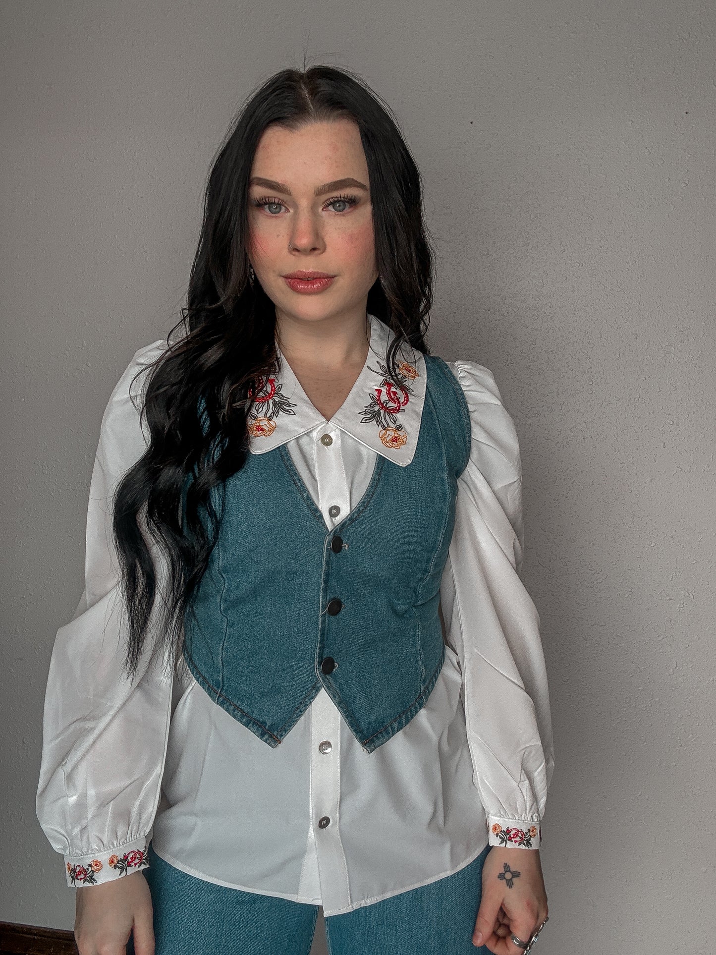 The Macy Embroidered Blouse