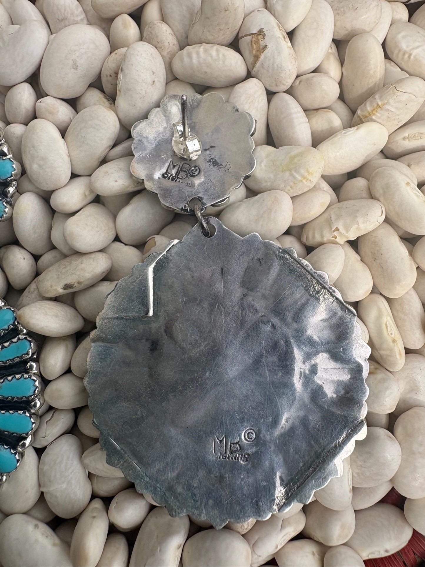 Large Native Made Cluster Dangles by Mary Benally
