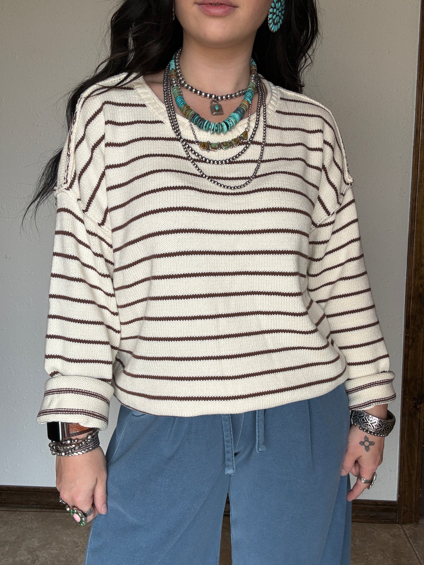 The Carmel Stripe Sweater