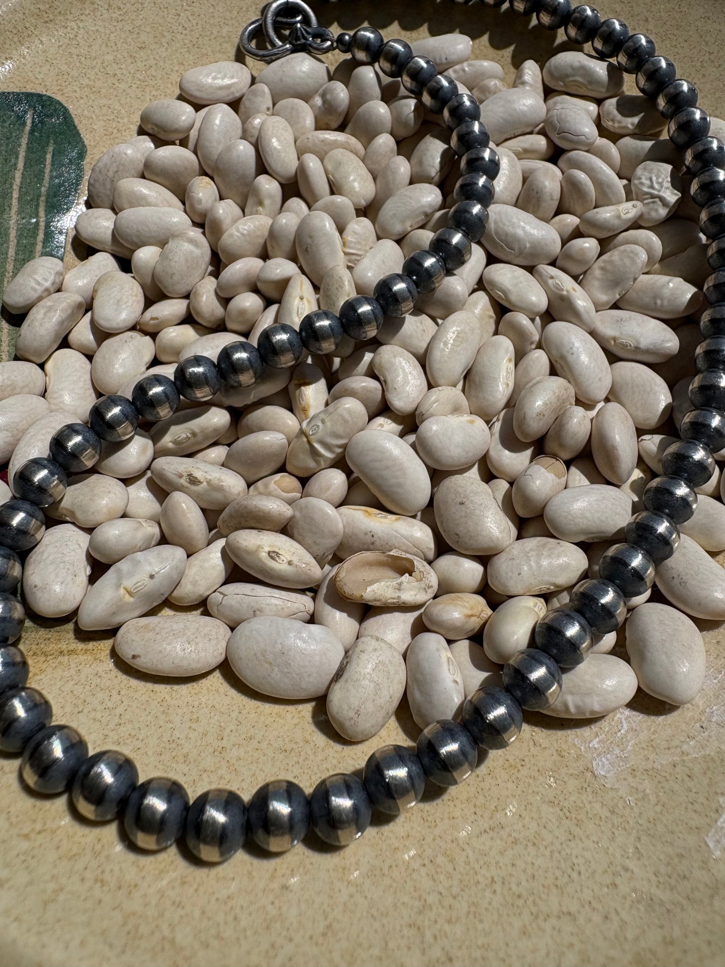 6mm 16” Sterling Silver Necklace w/ Shepard hook