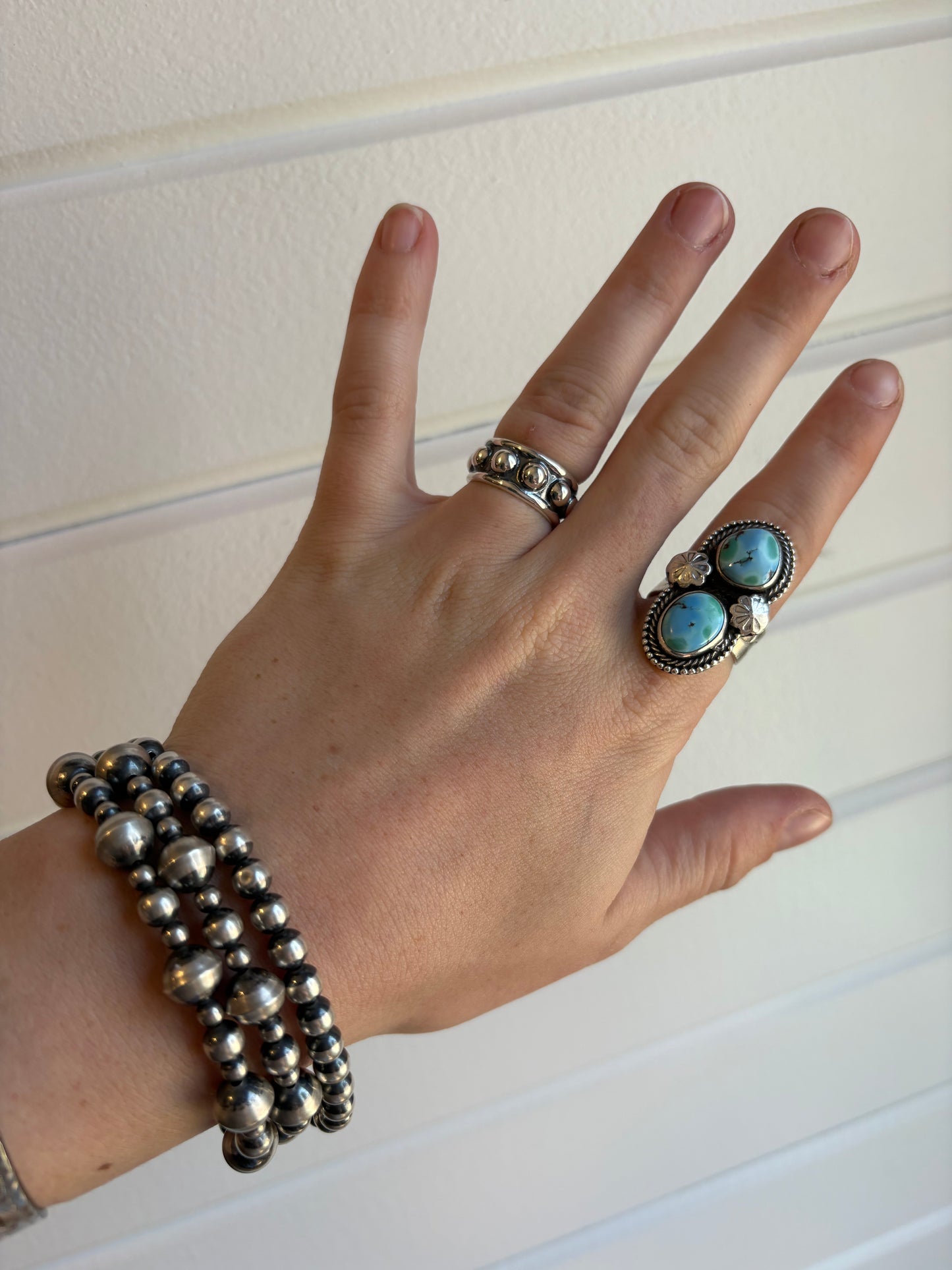 Sterling Silver Bubble Ring