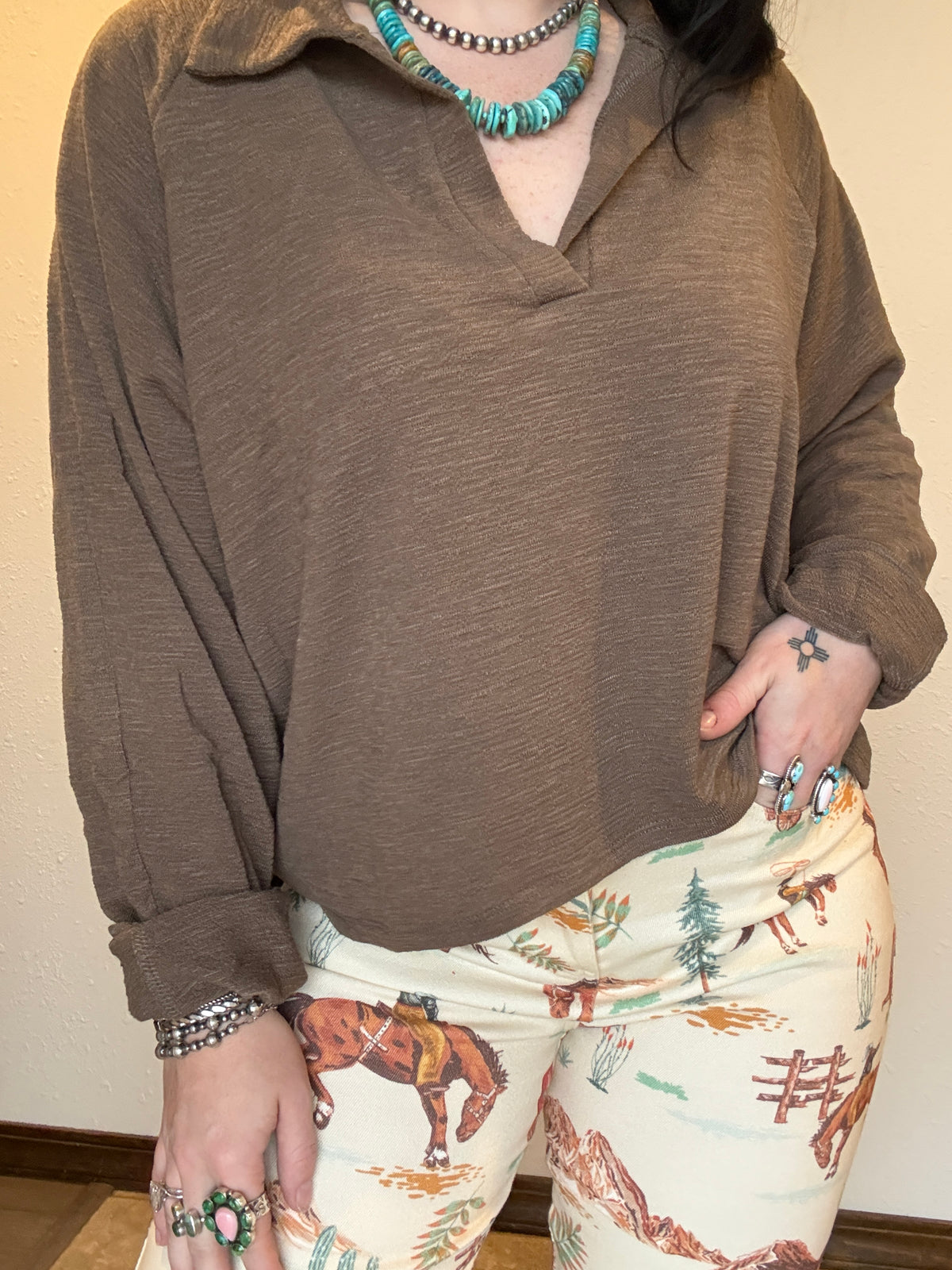 The Shilo Collared High Low Top